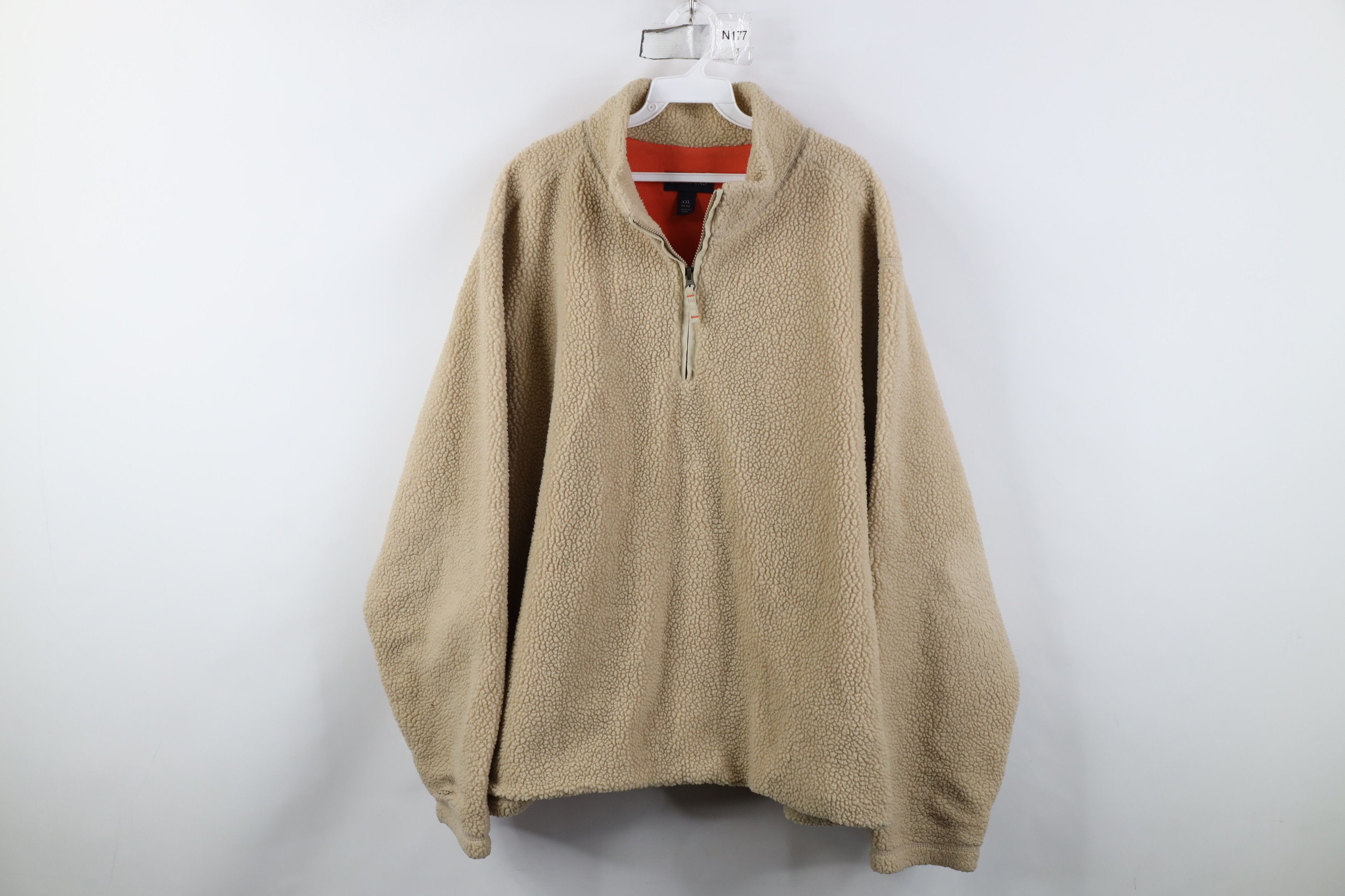 Lands' End Vintage Y2K Lands End Deep Pile Fleece Half Zip Sweater Size US XXL / EU 58 / 5 - 1 Thumbnail