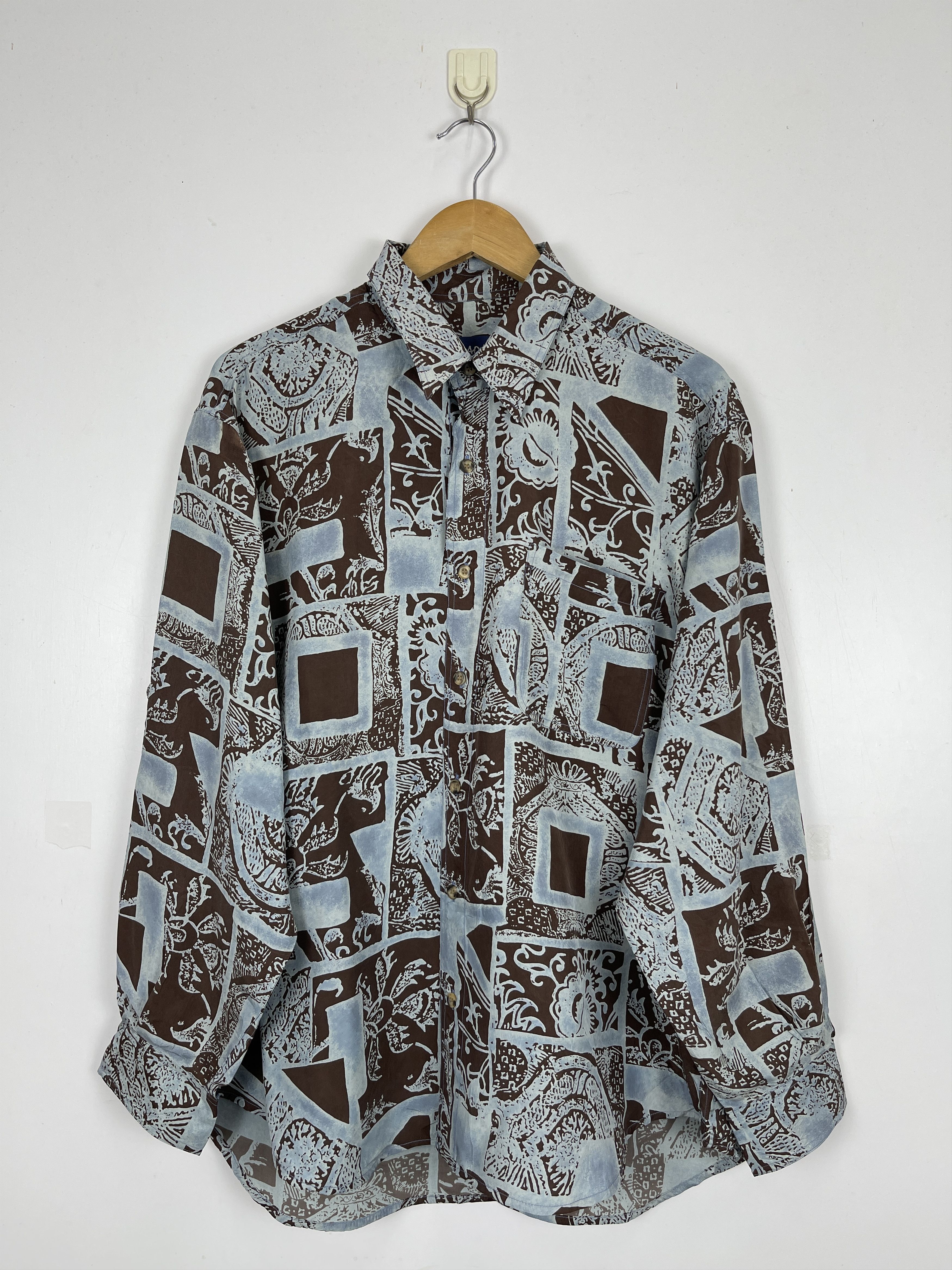 Japanese Brand × Vintage Vintage 90s Japanese Brand Aloha Floral Shirt TA0415 Size US M / EU 48-50 / 2 - 1 Thumbnail