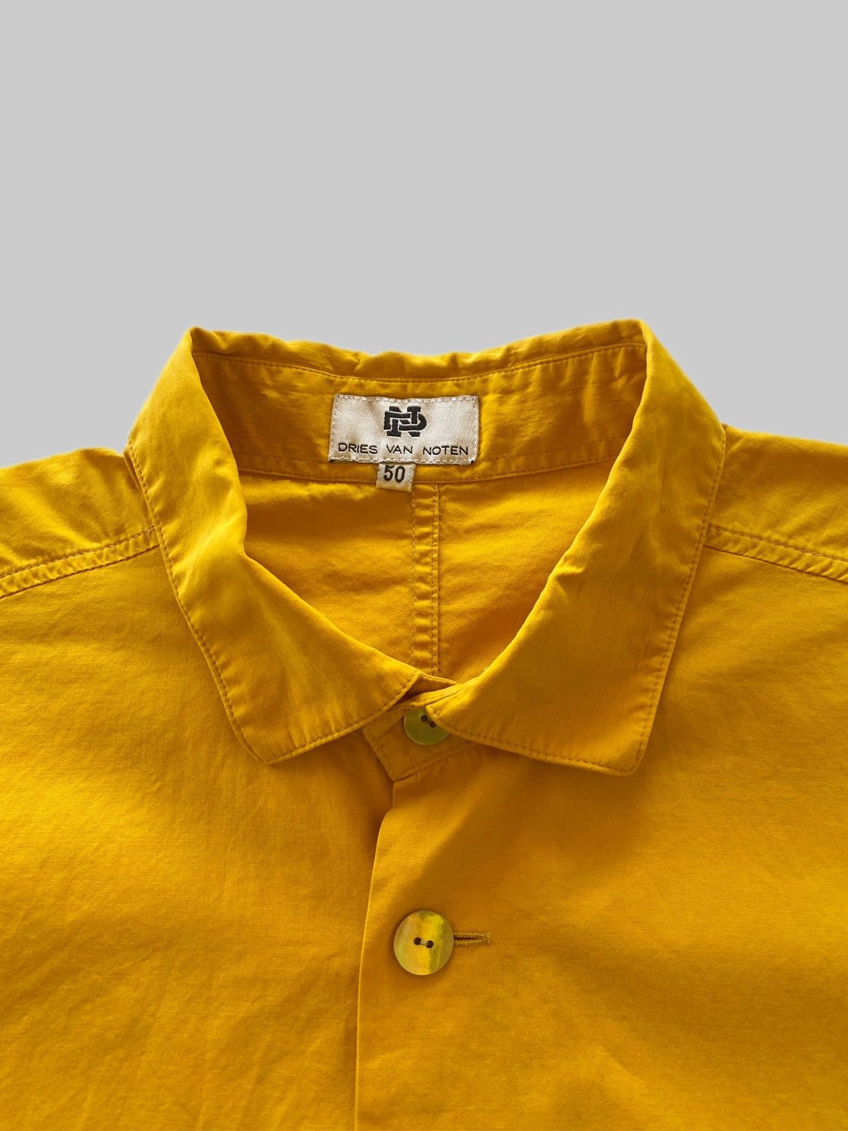 Dries Van Noten QUICK SALE❗️ Dries Van Noten Classic Mustard Oversized Shirt Size US L / EU 52-54 / 3 - 2 Thumbnail