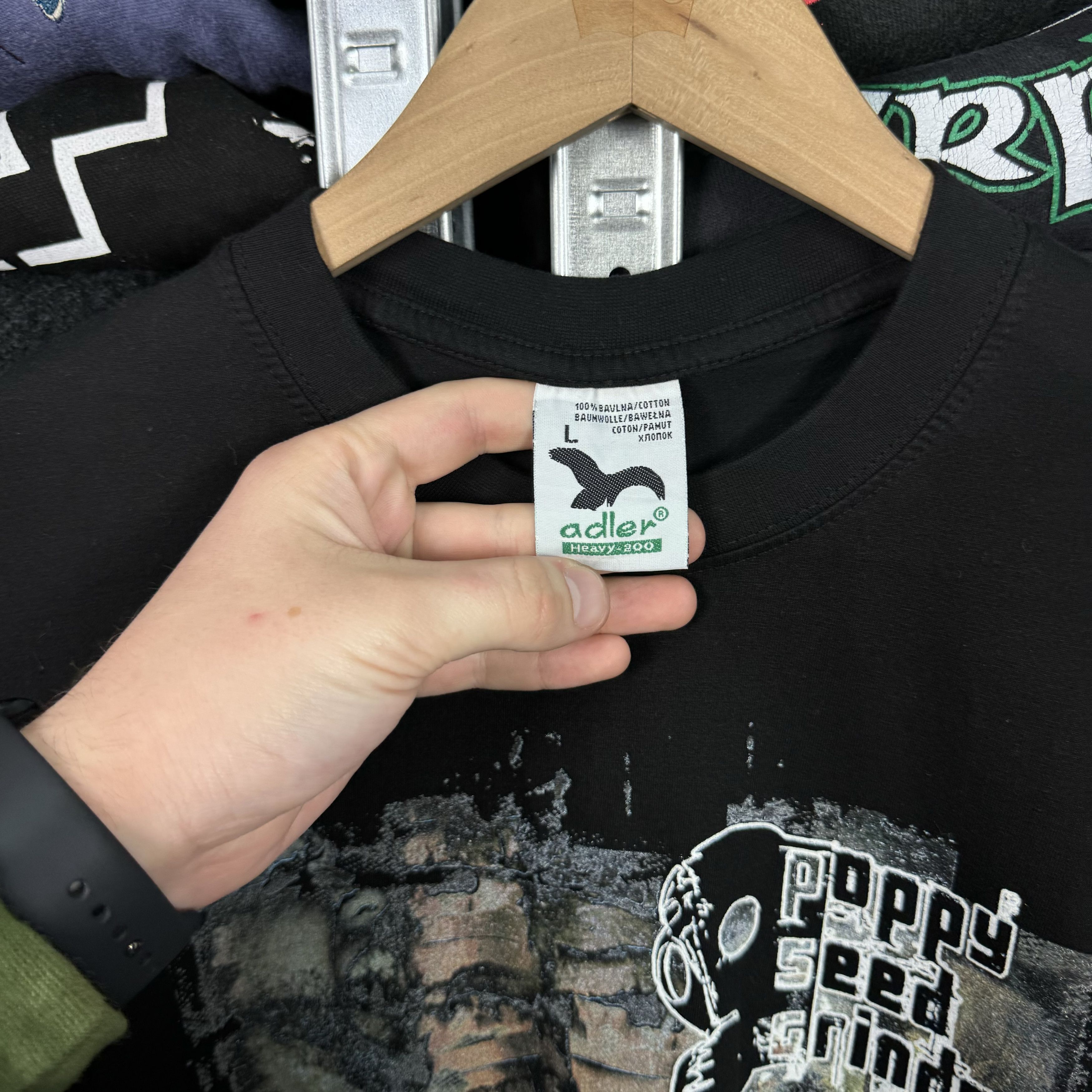 Band Tees VINTAGE POPPY SEED GRINDER HUMANOPHOBIA ALBUM T-SHIRT TEE Size US L / EU 52-54 / 3 - 6 Thumbnail