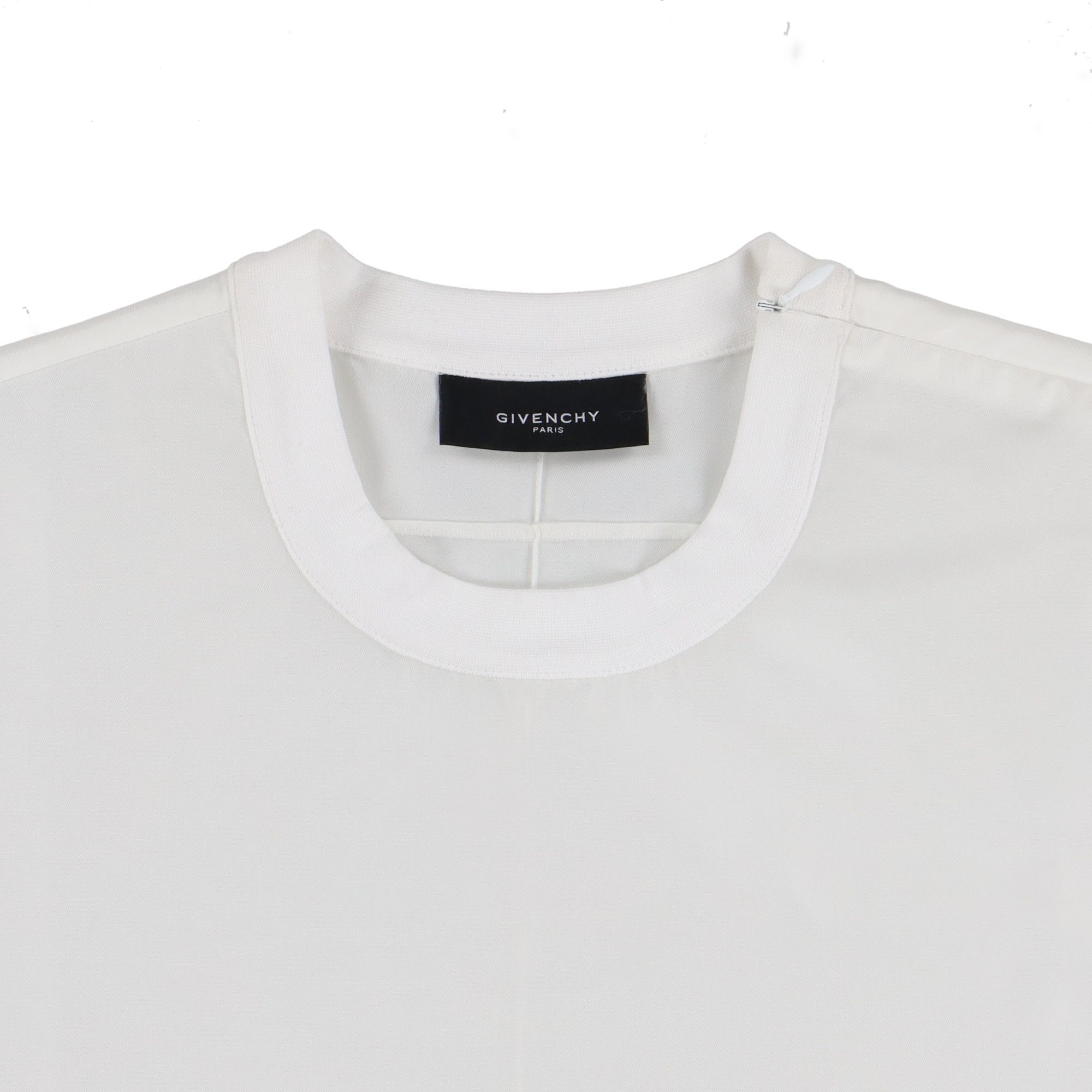Givenchy 1 of 1 White Satin Curved Hem Oversized T-Shirt Size US M / EU 48-50 / 2 - 5 Thumbnail