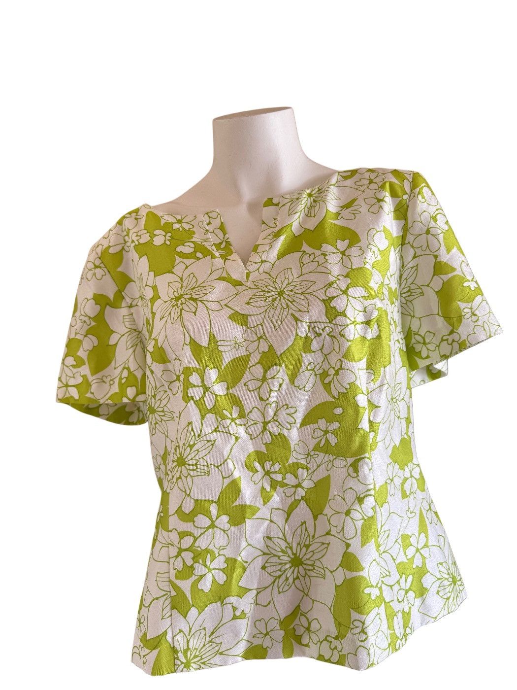 Vintage Sag Harbor L vintage 90s women’s blouse peplum key lime pie Size M / US 6-8 / IT 42-44 - 1 Thumbnail