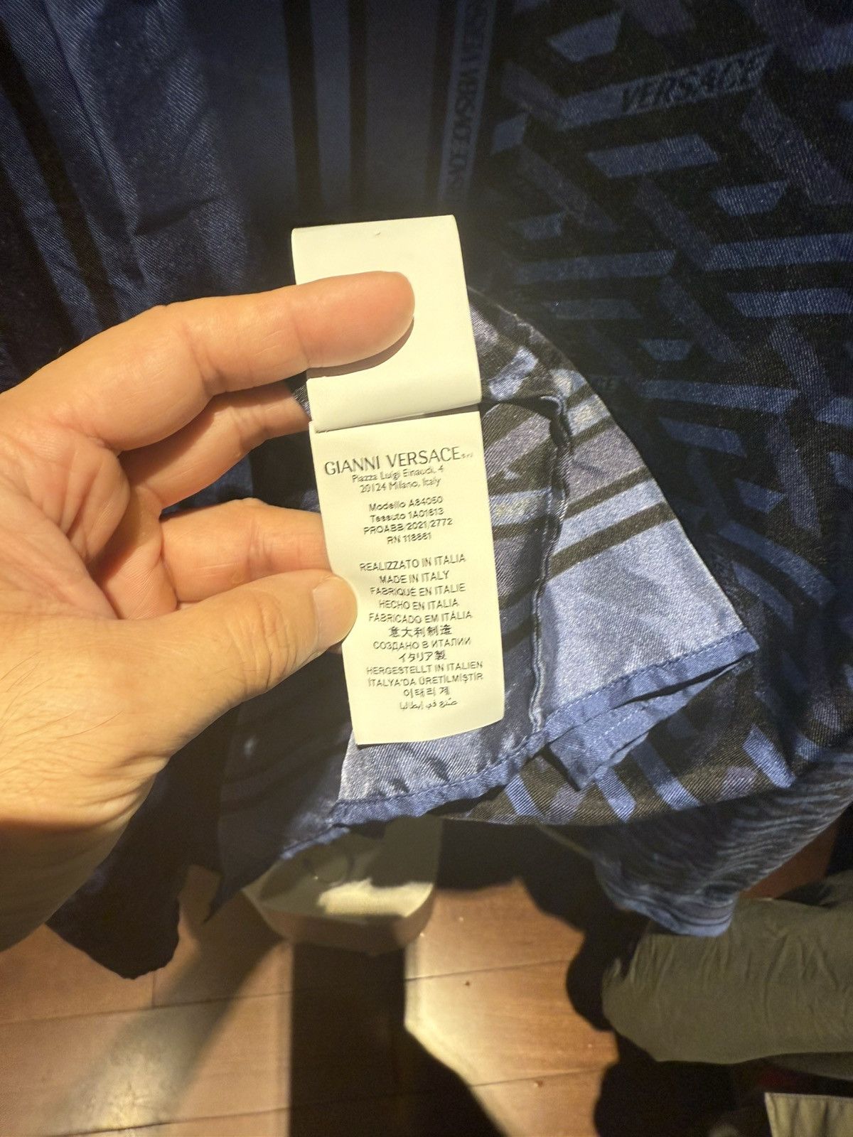 Versace Greca Monogram & Medusa Smile Print Silk Shirt size39 Size US M / EU 48-50 / 2 - 12 Thumbnail