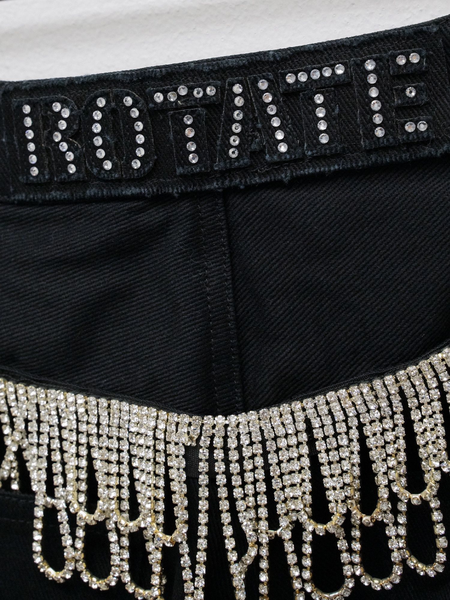 ROTATE ROTATE Womens Crystal-Embellished Pants Size 26" / US 2 / IT 38 - 4 Thumbnail