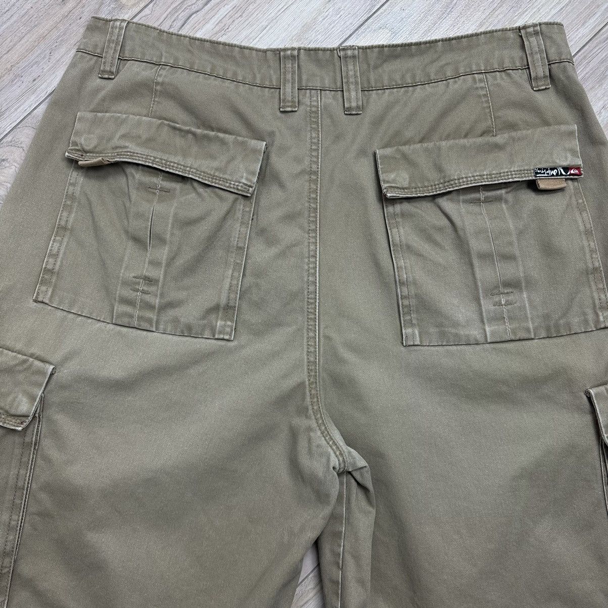 Quiksilver Crazy Vintage 90s Quiksilver Baggy Cargo Utility Shorts Size US 36 / EU 52 - 15 Thumbnail