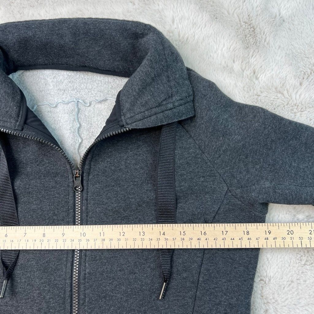 Lululemon Lululemon Gray Full Zip Jacket Sweatshirt Size 6 Fleece Size M / US 6-8 / IT 42-44 - 15 Thumbnail