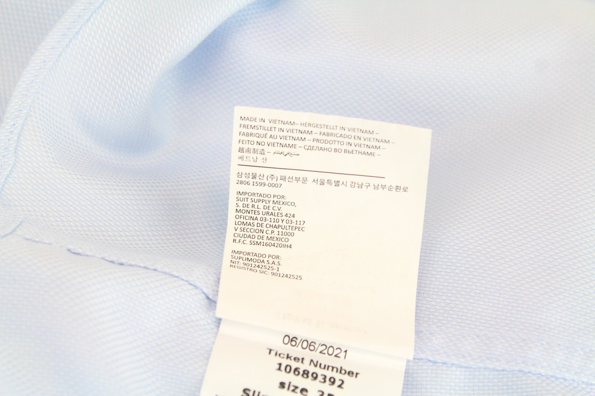 Suitsupply 35 Twill Blue Cotton Shirt 66720 Size US S / EU 44-46 / 1 - 7 Thumbnail