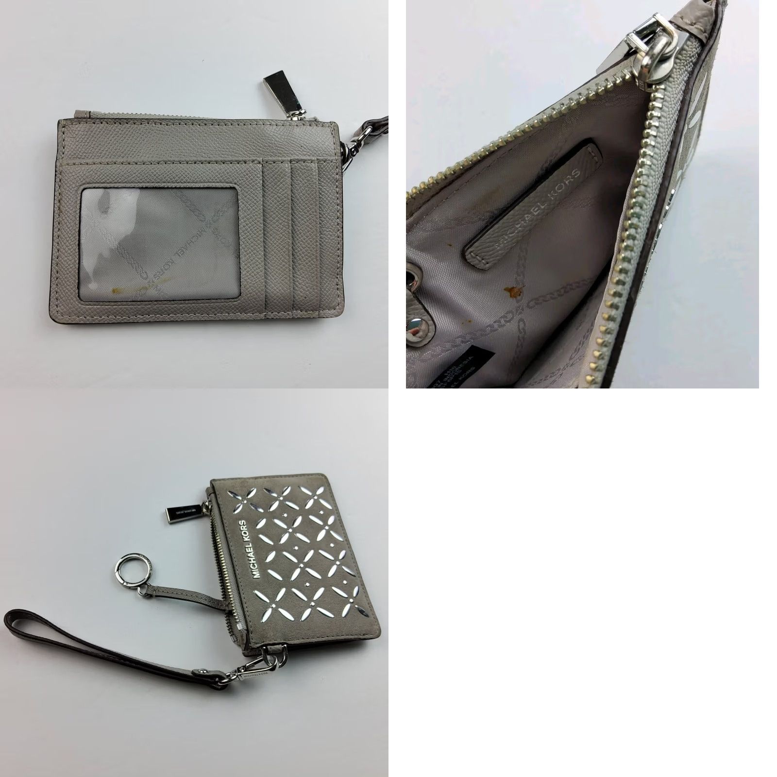 Michael Kors Michael Kors Leather Crossbody Purse With Matching Wristlet Studded Women MK Size ONE SIZE - 9 Thumbnail