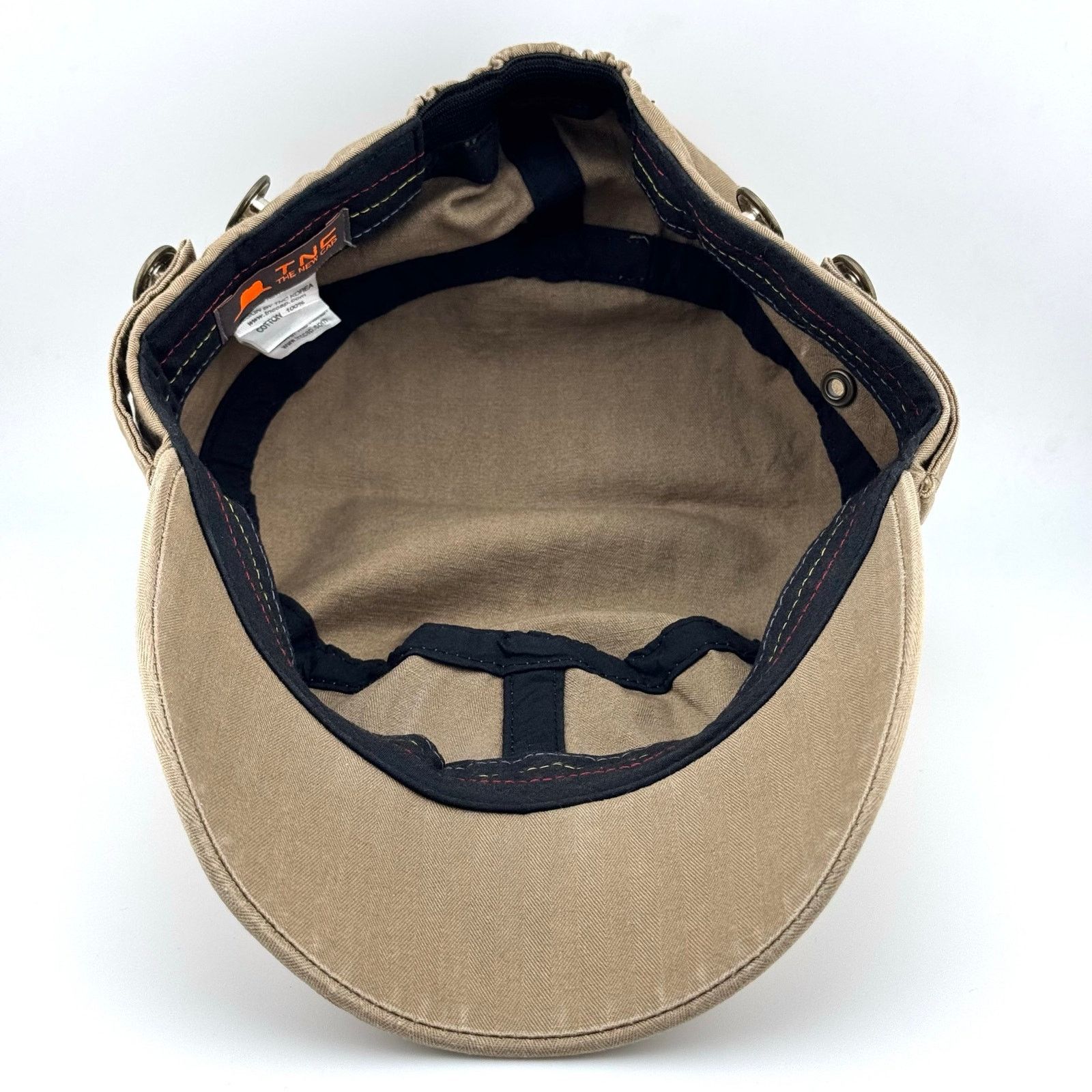 Japanese Brand Y2K Blank Distressed Military Work Hat VTG Patrol Cadet Cap Size ONE SIZE - 5 Thumbnail