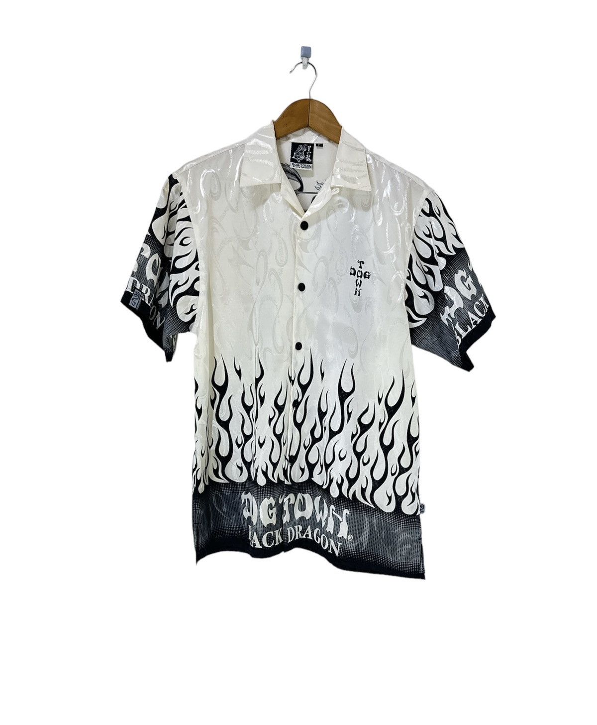 Dogtown Vintage Dog town Button Up Shirt Black Flame Black Dragon Size US L / EU 52-54 / 3 - 2 Thumbnail