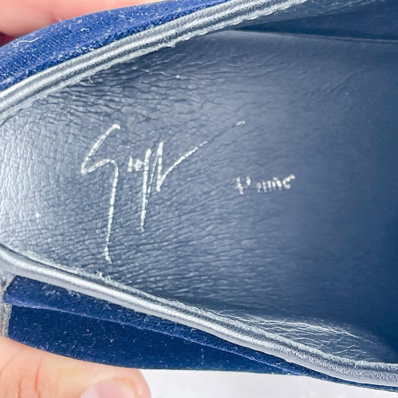 Giuseppe Zanotti Giuseppe Zanotti Mens Conley Navy Size US 10 / EU 43 - 8 Thumbnail