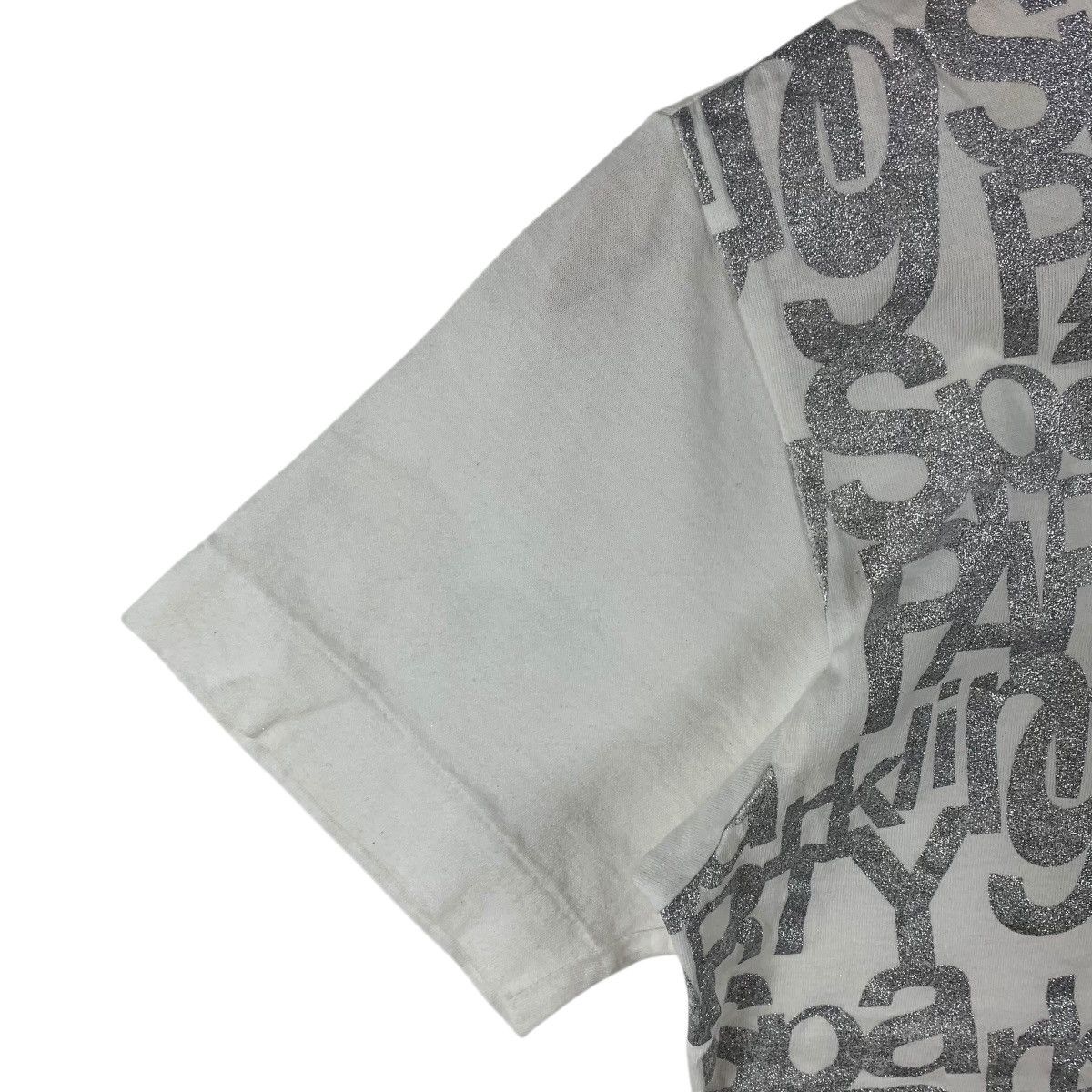 Comme des Garcons Comme des Garçons Sparkling Party Silver Glitter Graphic Tee Size US M / EU 48-50 / 2 - 6 Thumbnail