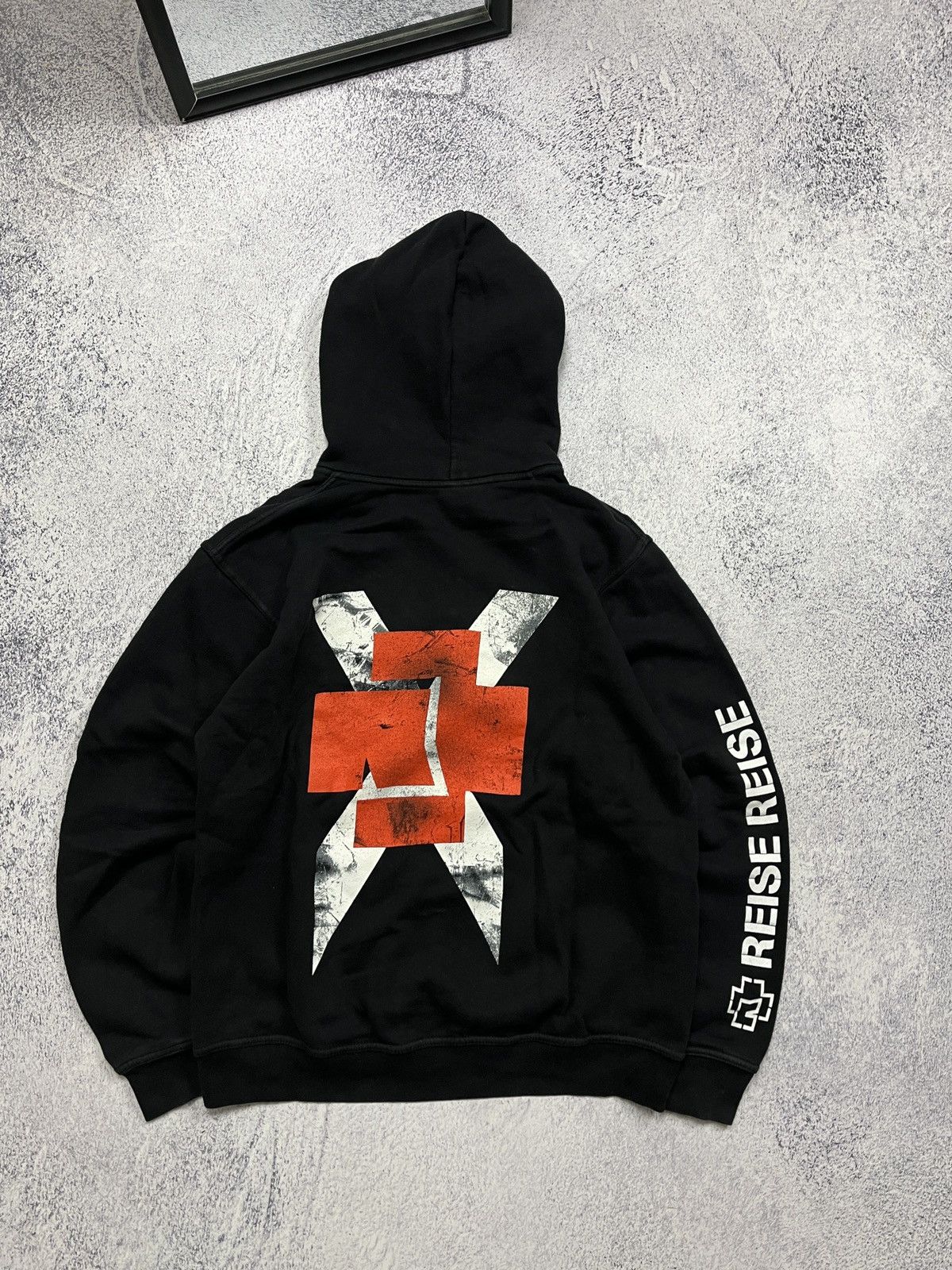 Rammstein Hoodie Reise Reise Big Graphic Logo Y2k Rock Rare