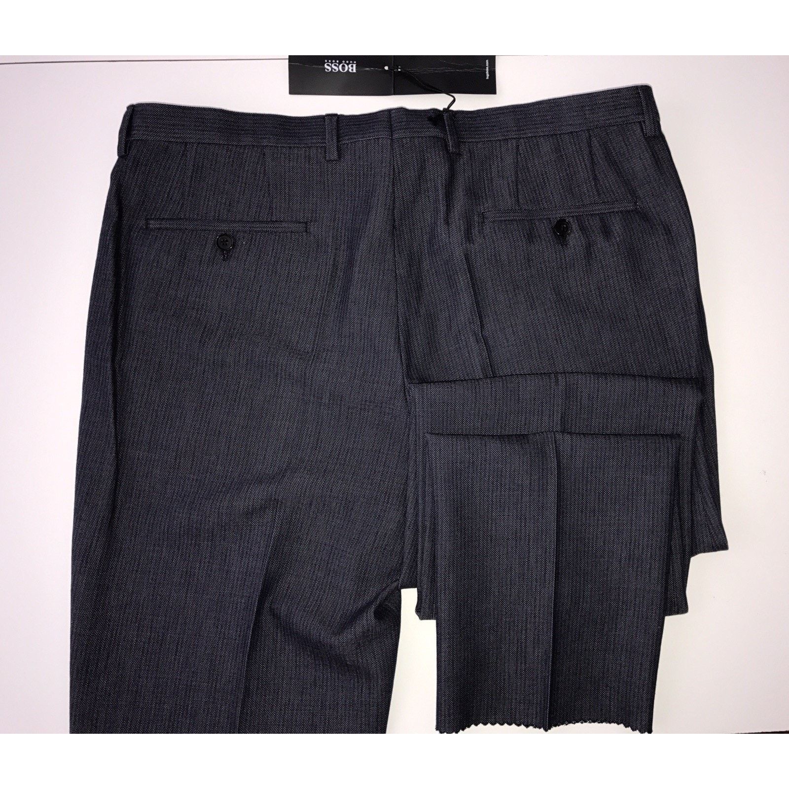 Hugo Boss Boss Hugo Boss Central Mens Navy Dress Pants Size 32R US Size US 32 / EU 48 - 8 Thumbnail