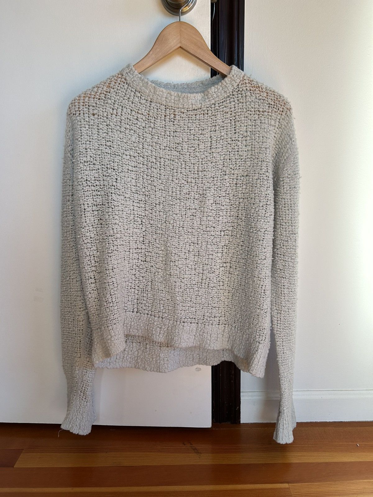 image of Our Legacy Wool Knit Sweater in Grey, Men's (Size Medium)