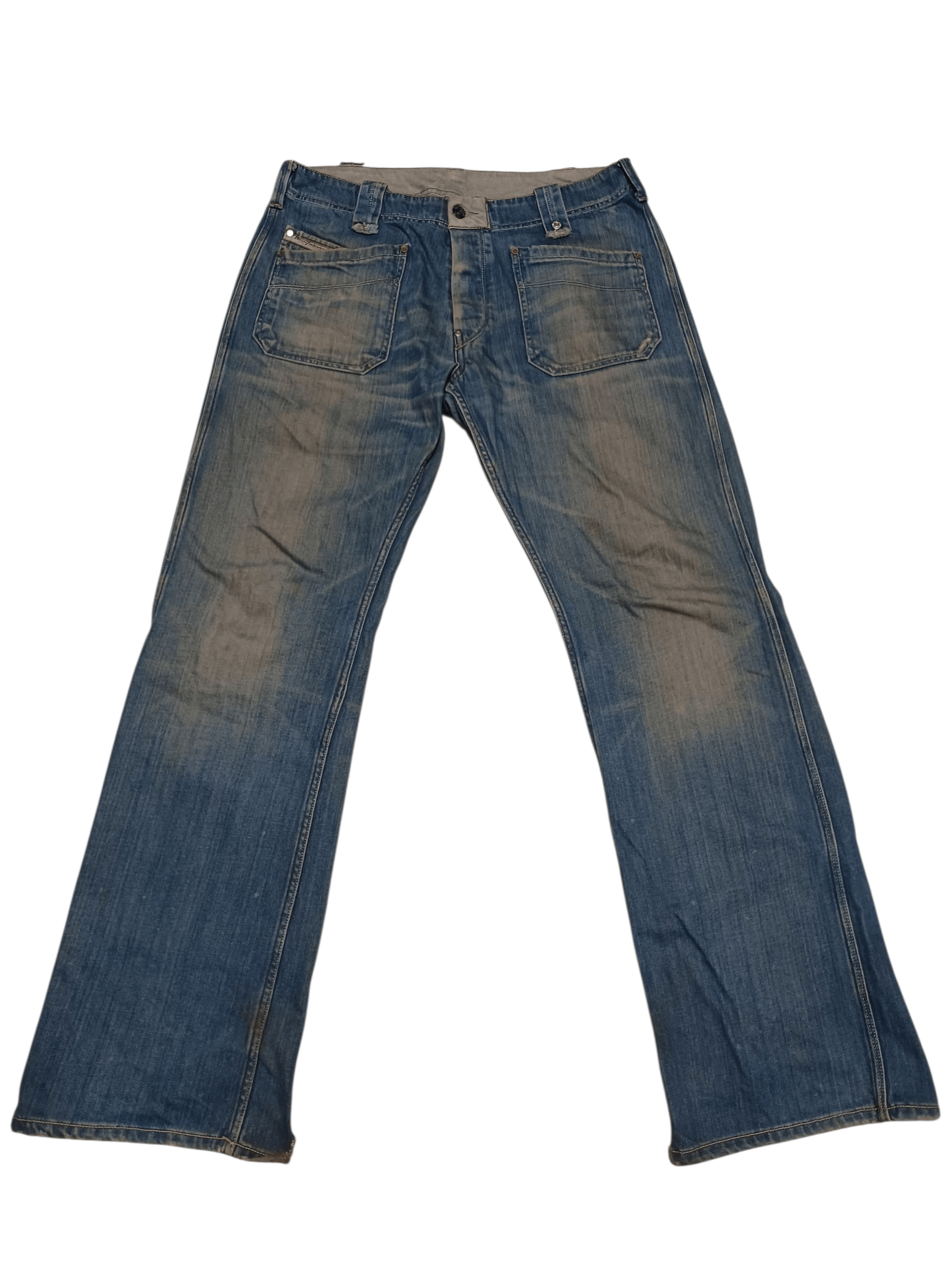 Diesel DIESEL VINTAGE MADE IN ITALY DISTRESSED DIRTY JEANS DENIM Size US 34 / EU 50 - 1 Thumbnail