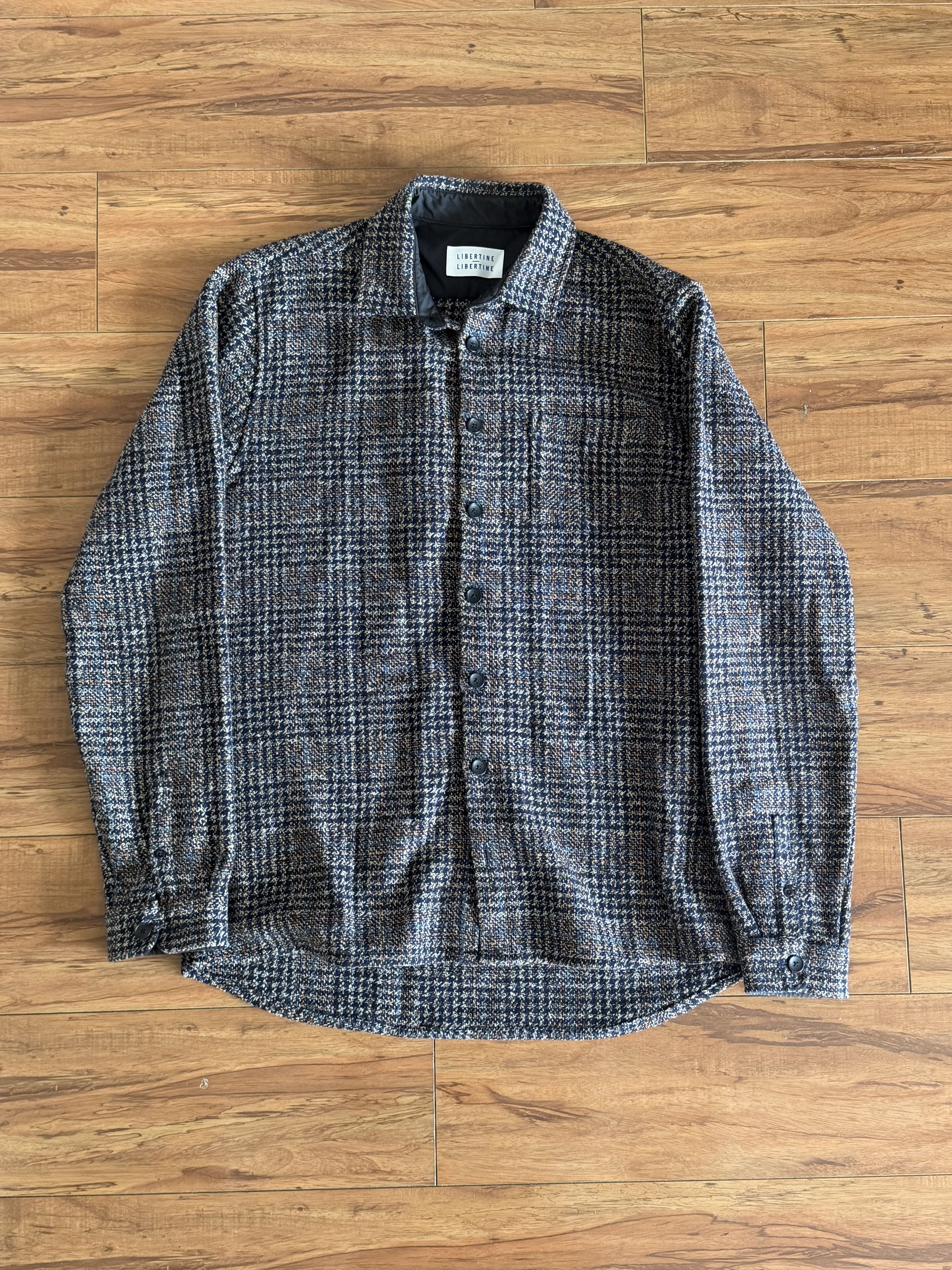 Libertine-Libertine Brown Blue Orange Plaid Flannel Shirt Jacket Size US L / EU 52-54 / 3 - 1 Thumbnail