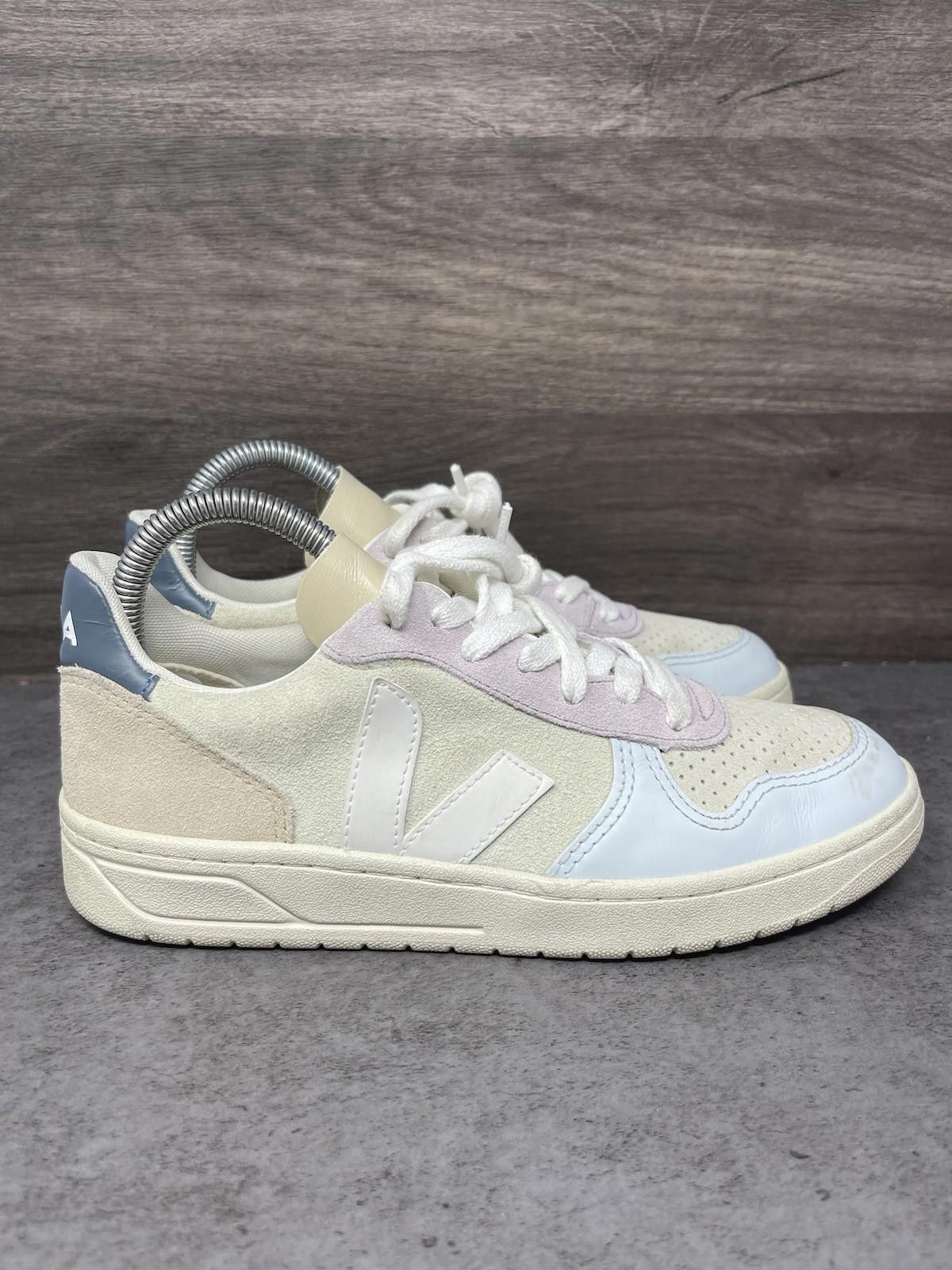 Veja Veja V 10 Sneakers Womens Size 6 Suede Jade White Multicolor Size US 6 / IT 36 - 5 Thumbnail