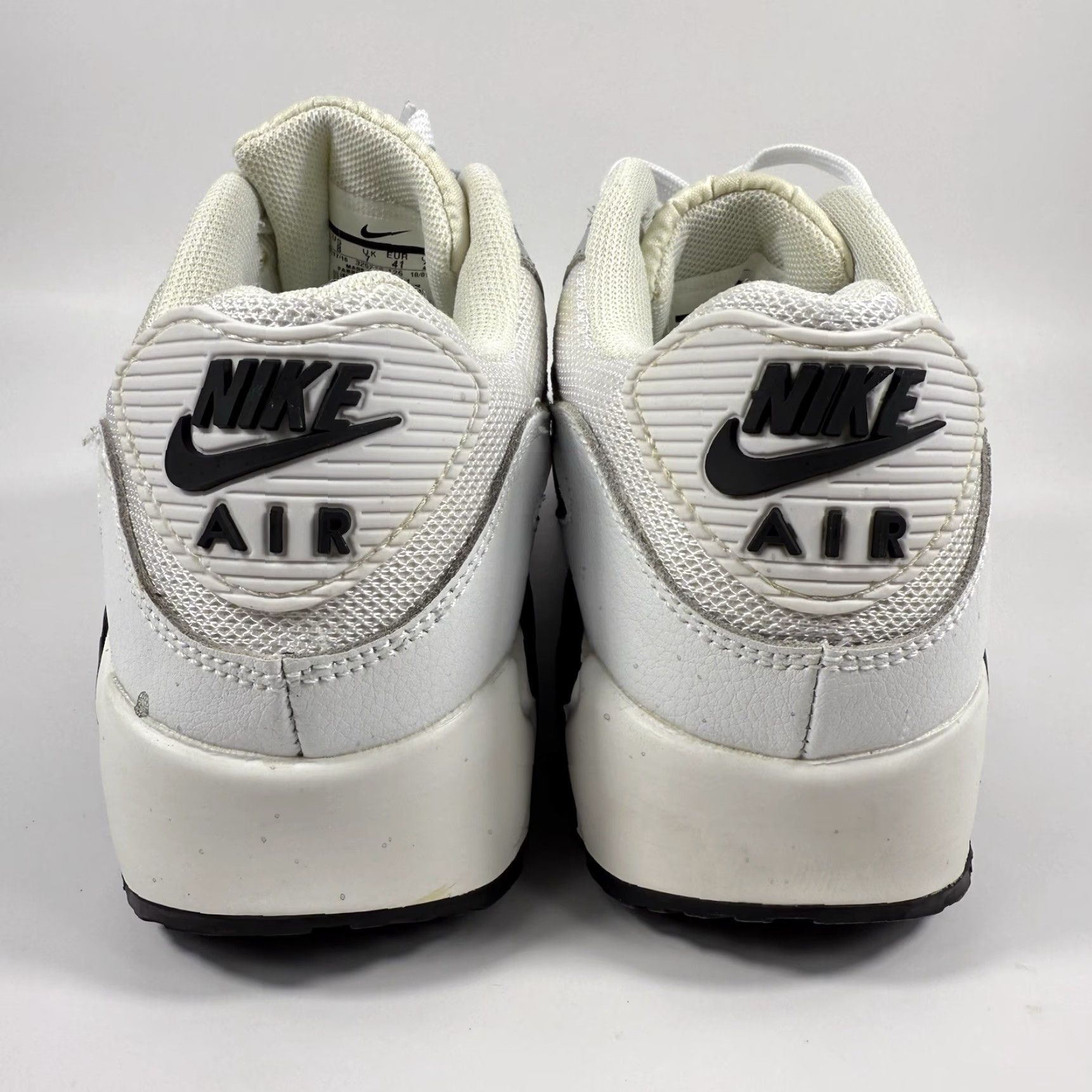 Nike Nike Air Max 90 Women's Size 8 Sneakers White Grey 325213-126 Size US 8 / IT 38 - 4 Thumbnail