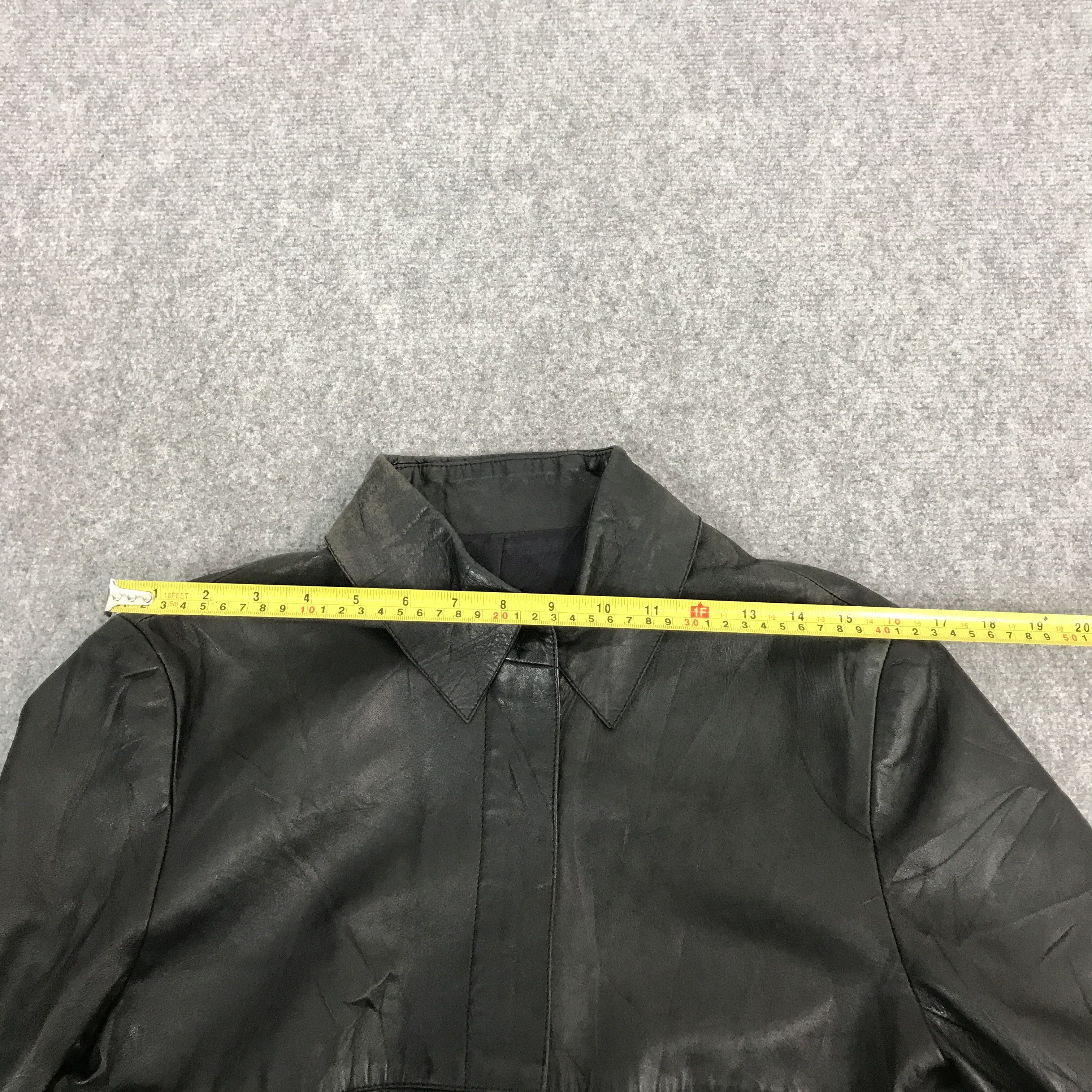 Japanese Brand bosch leather faded leather zipper jacket Size US M / EU 48-50 / 2 - 9 Thumbnail