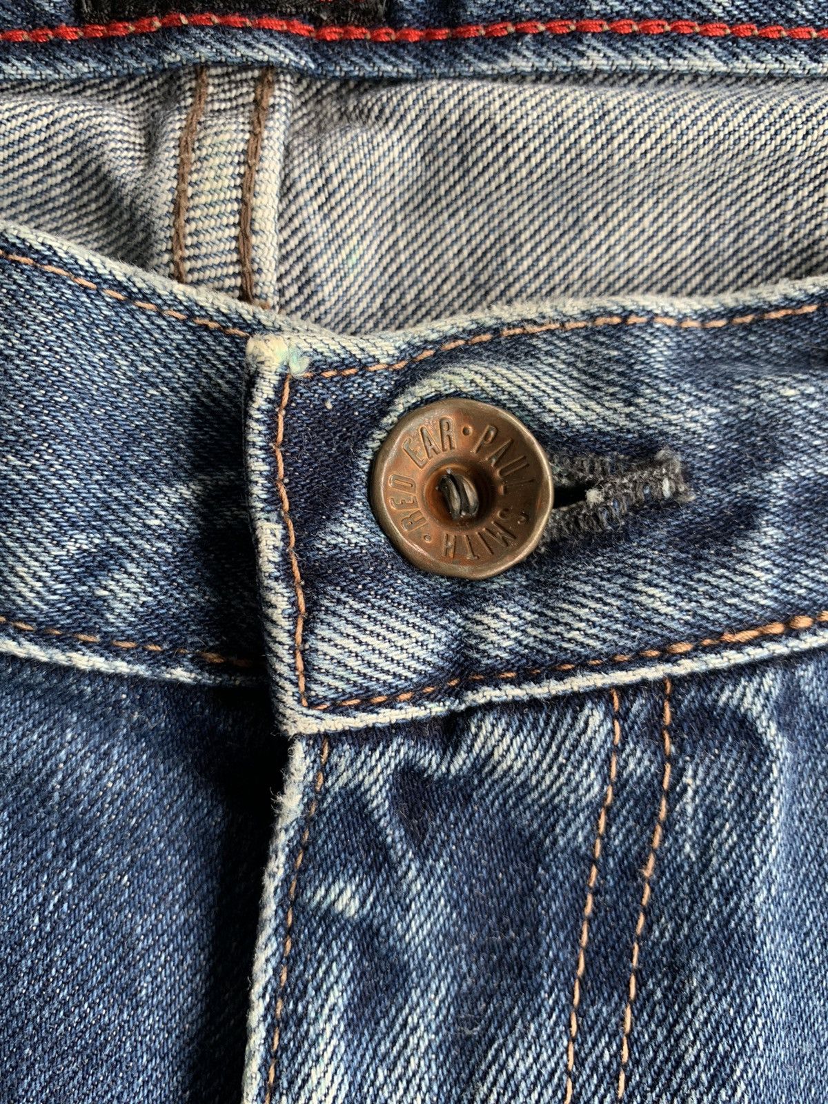 Jean × Paul Smith Red Ear Paul Smith Red Ear Japanese Selvedge Distressed Denim🎌 Size US 32 / EU 48 - 17 Thumbnail