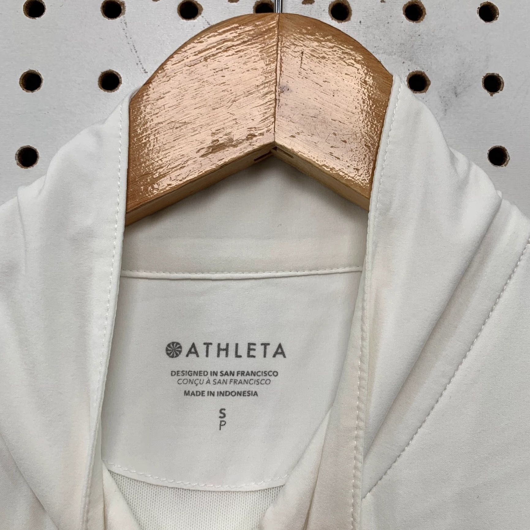 Athleta Athleta Windbreaker Jacket Womens Small White Lightweight Workout Run Size S / US 4 / IT 40 - 4 Thumbnail