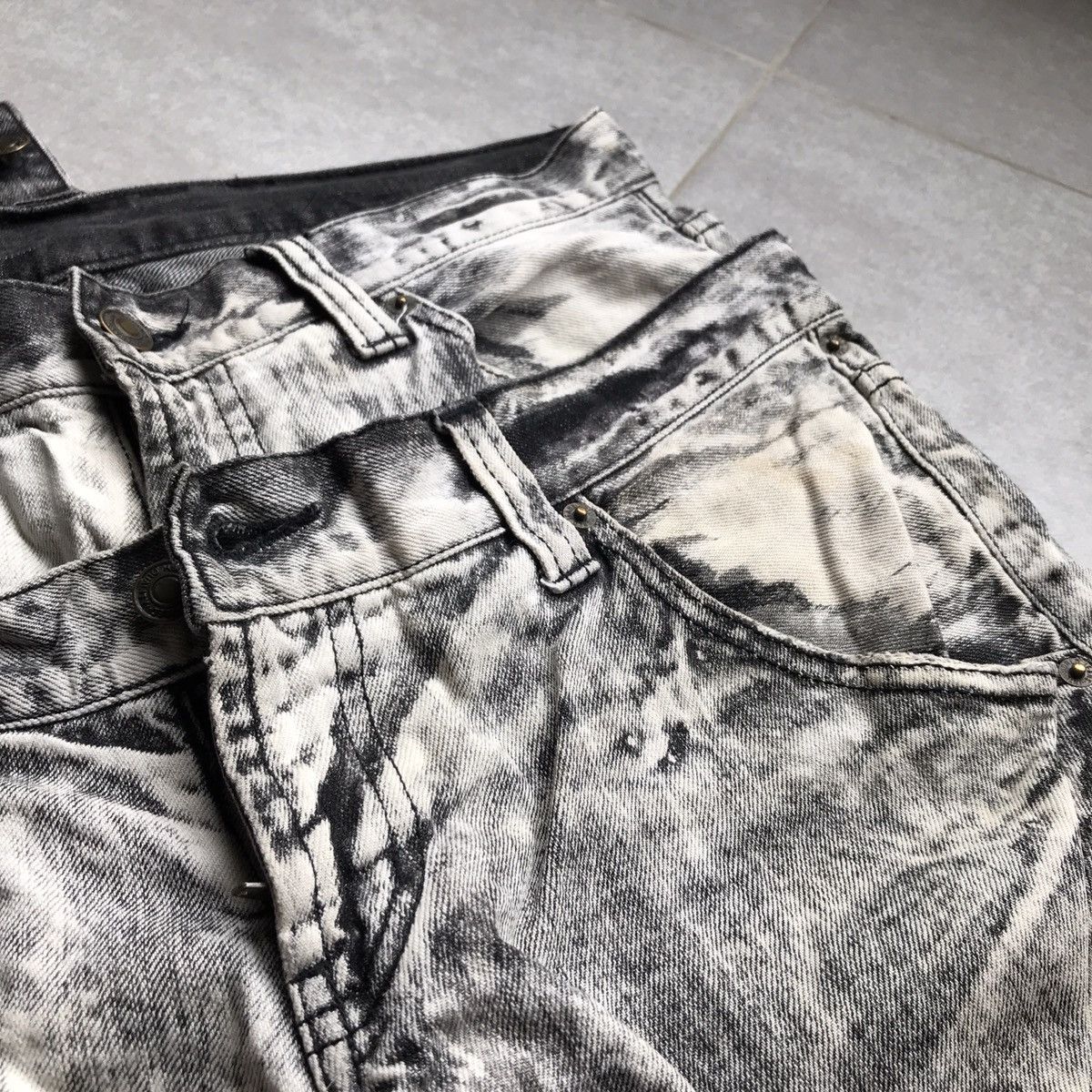 Japanese Brand × PPFM × semanticdesign Double waist jeans Size US 32 / EU 48 - 4 Thumbnail