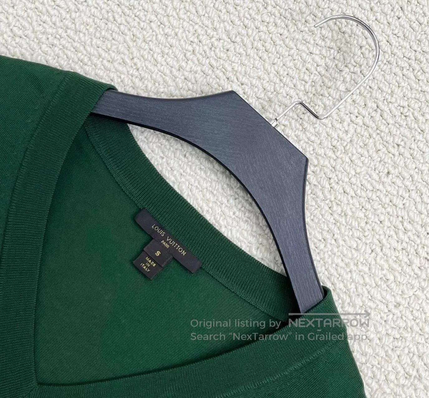 Louis Vuitton louis vuitton green wool long sleeve top. Size S / US 4 / IT 40 - 3 Thumbnail