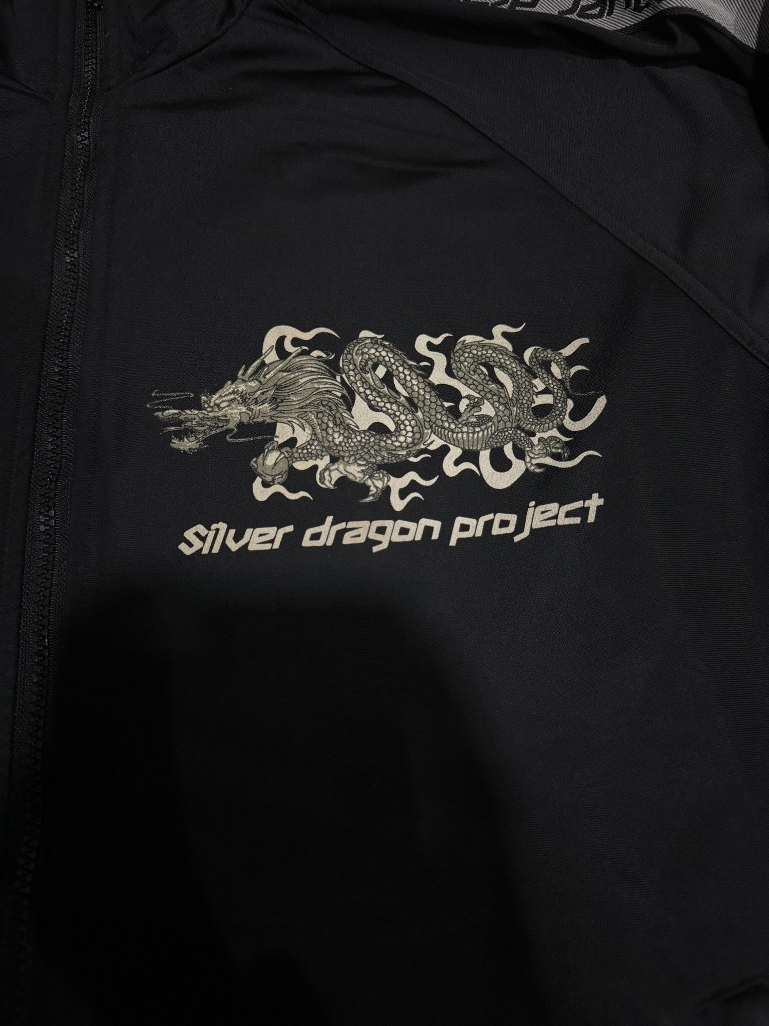 Menace × Stussy Vintage Silver Dragon Project Surf Skate Side Tape Jacket Size US M / EU 48-50 / 2 - 4 Thumbnail
