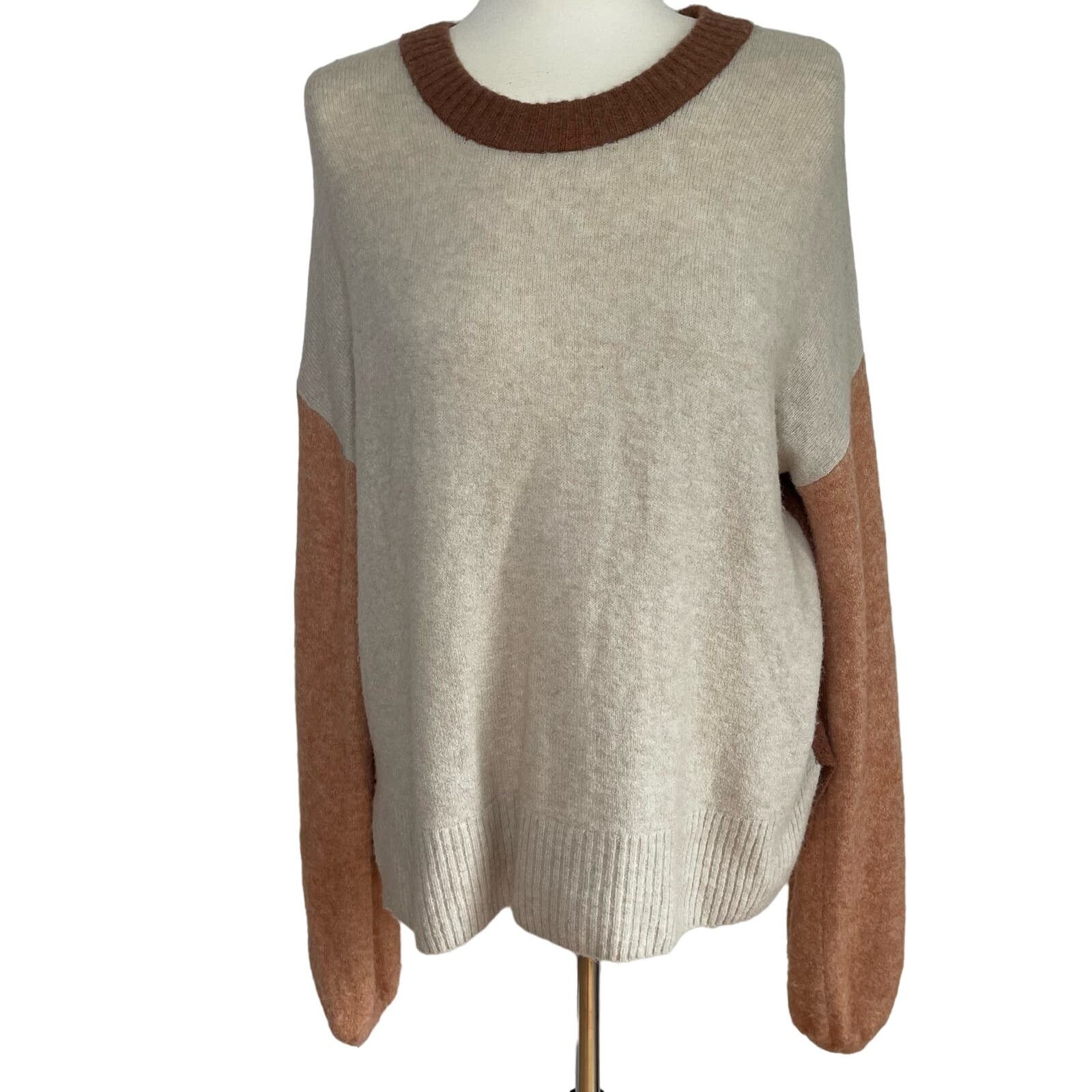 Madewell Madewell Colorblock Wool Sweater M Womens Long Sleeve Dolman Size M / US 6-8 / IT 42-44 - 1 Thumbnail