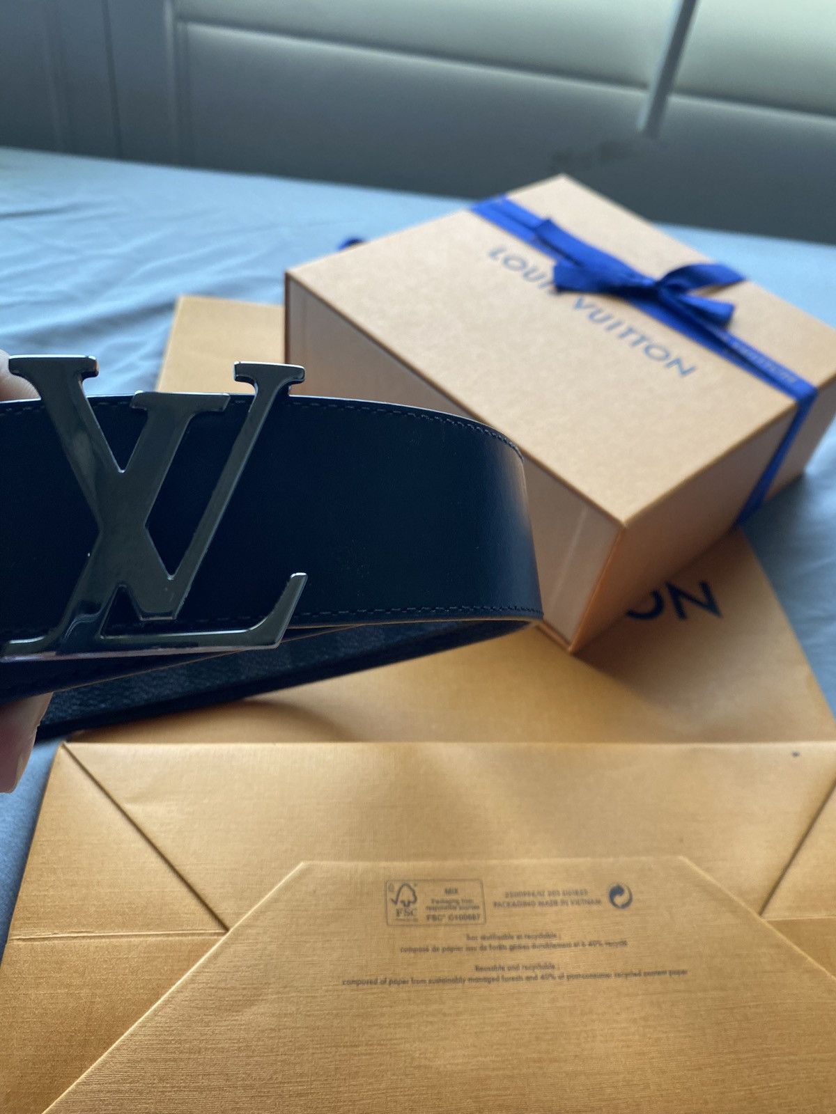 Louis Vuitton Louis Vuitton Reversible Belt authentic Size 30 - 6 Thumbnail