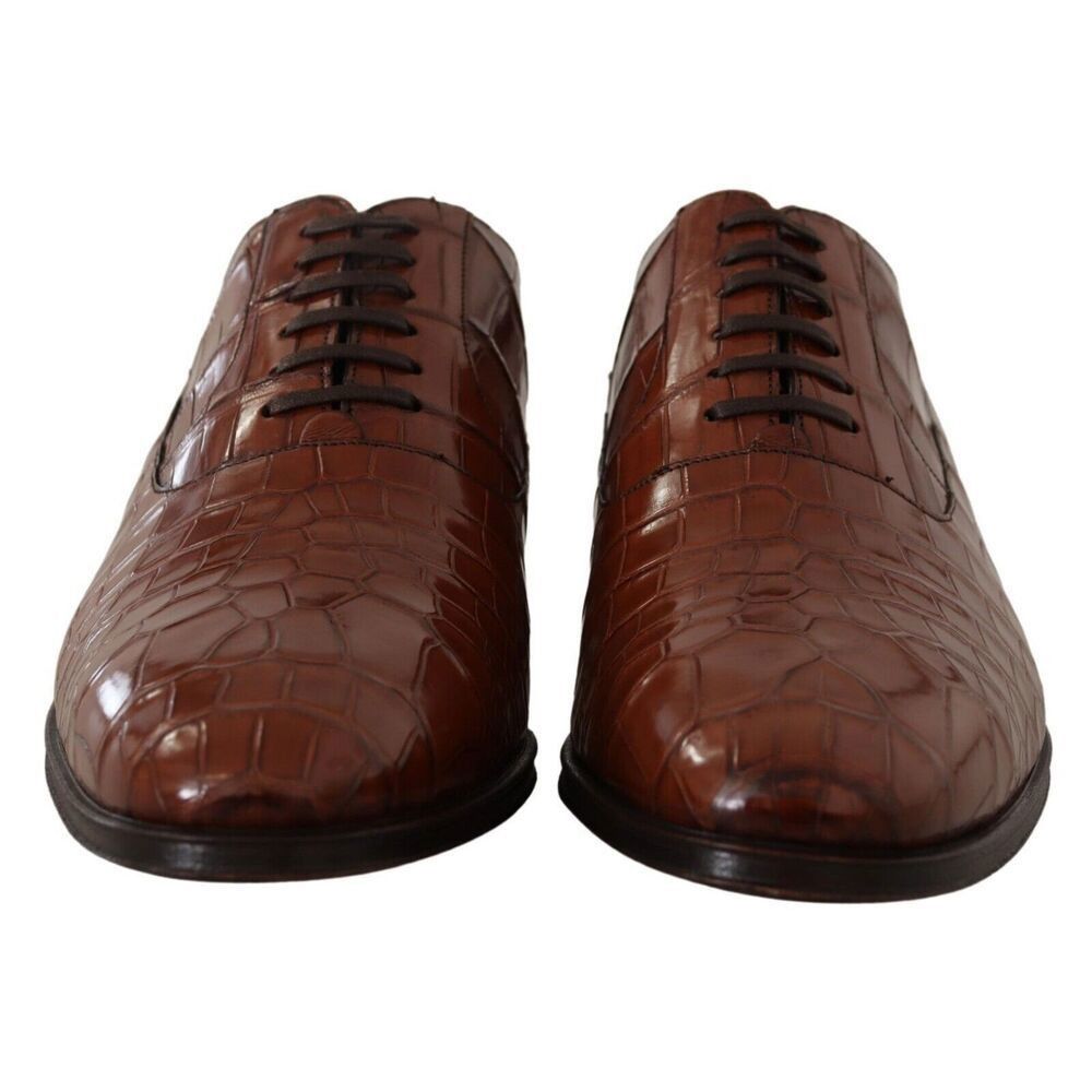 Dolce & Gabbana Dolce & Gabbana Elegant Exotic Crocodile Leather Formal Shoe Size US 11 / EU 44 - 2 Thumbnail