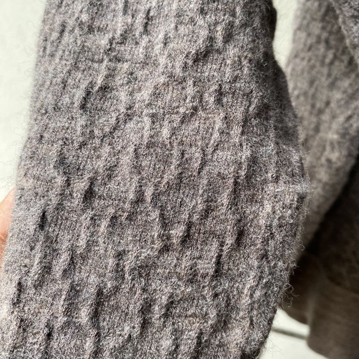 Zucca ZUCCA Brown Textured Knit Pullover Sweater Size M / US 6-8 / IT 42-44 - 5 Thumbnail