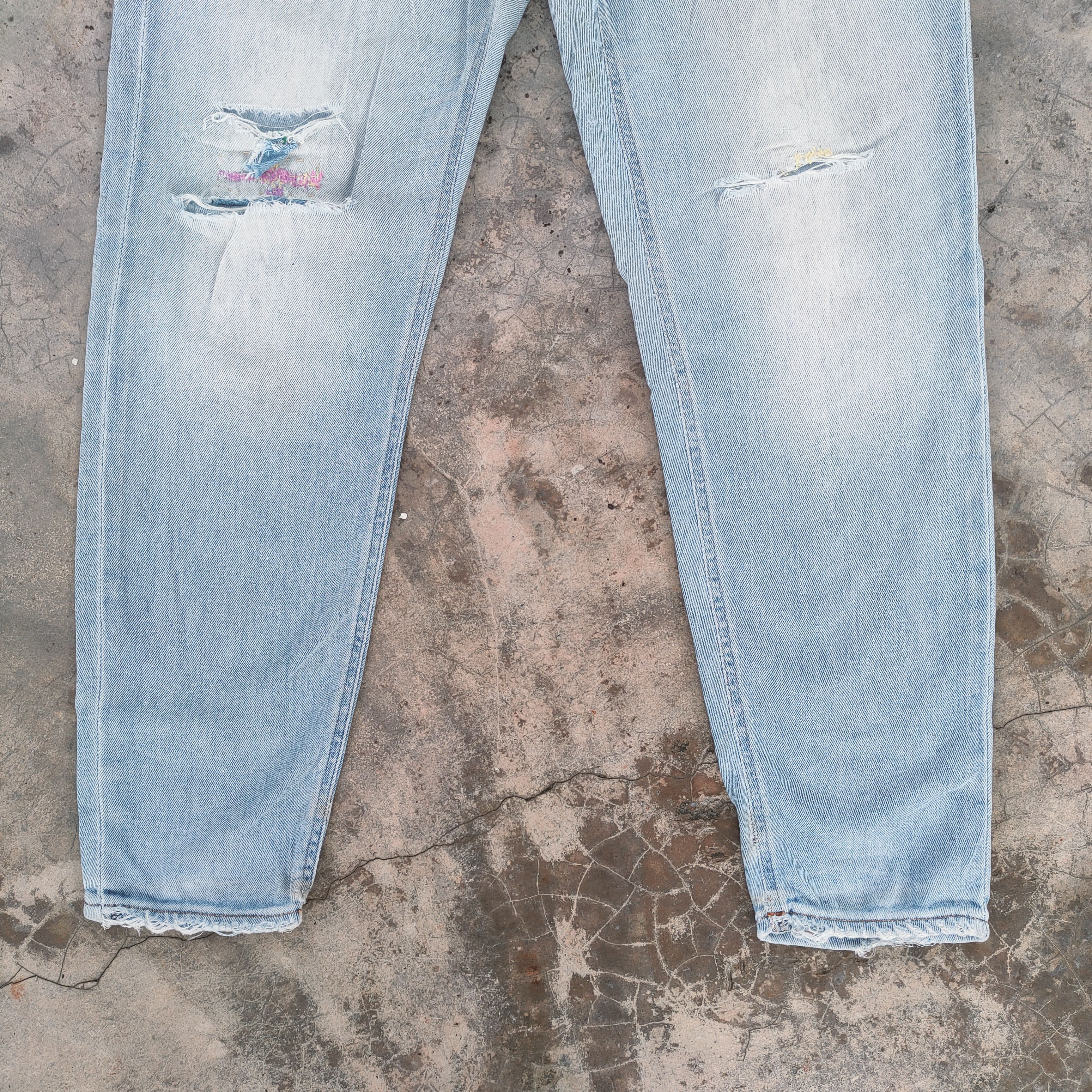 Acne Studios VINTAGE ACNE STUDIO SOFT DENIM DISTRESSED FADED JEANS PANTS Size US 30 / EU 46 - 3 Thumbnail