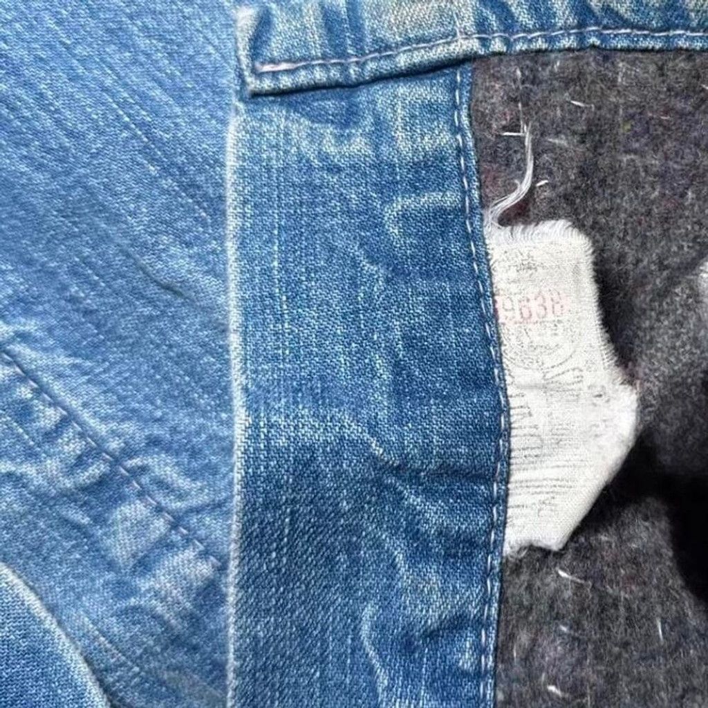 Other Vintage 60’s Blanket Lined Blue Denim Collared Chore Coat Size US L / EU 52-54 / 3 - 7 Thumbnail