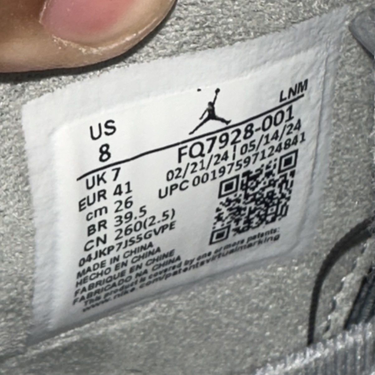 Jordan Brand Size 8 - Air Jordan 4 Retro 2024 Wet Cement - FQ7928-001 Size US 8 / EU 41 - 6 Thumbnail