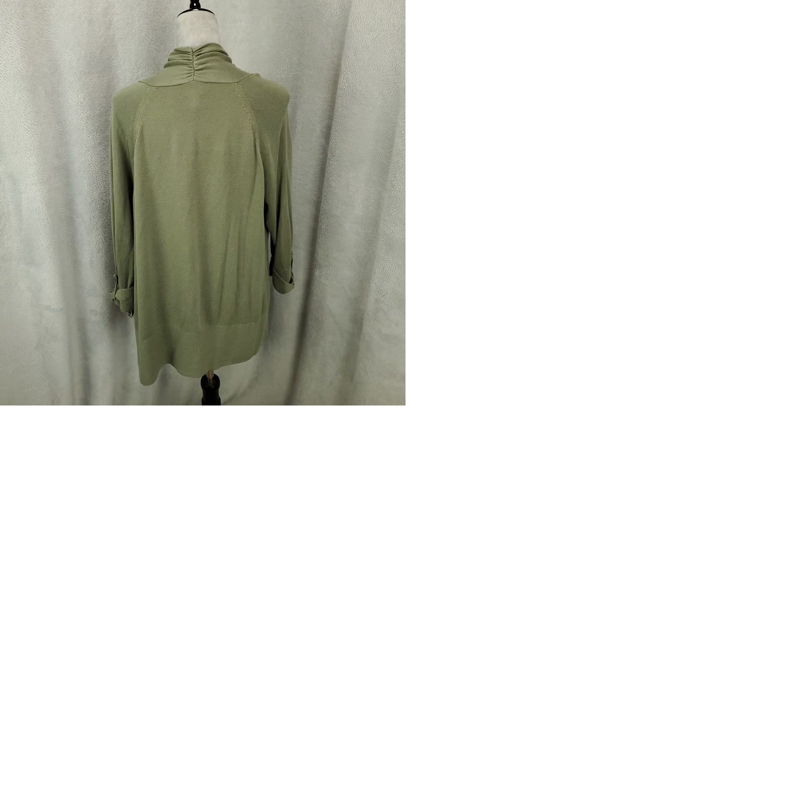 Vintage Chicos Cardigan Womens XL Green Lightweight Open Front Stretchy Chicos 3 Cardigan Women XL Green Lightweight Open Front Stretchy Chicos Size XL / US 12-14 / IT 48-50 - 9 Thumbnail