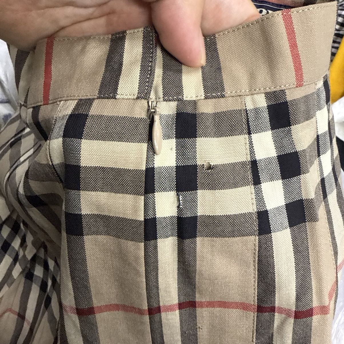 Burberry Vintage 90's Burberrys Nova Check Skirt Size 22" - 6 Thumbnail