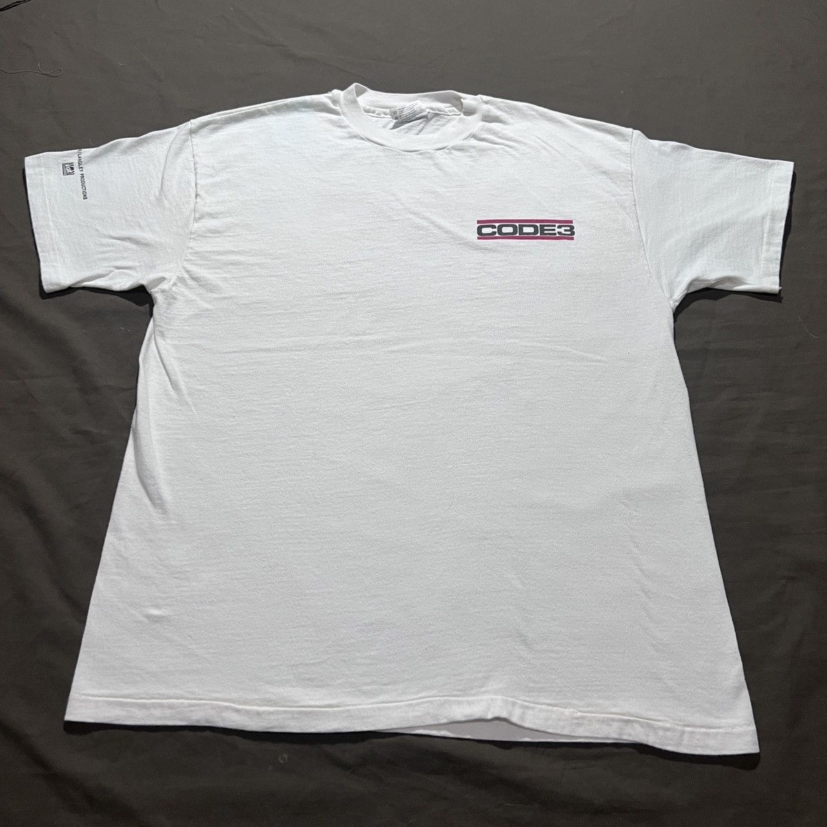 Vintage Vintage 90s Code 3 TV series crime drama Promo Tee L Movie Size US L / EU 52-54 / 3 - 4 Thumbnail