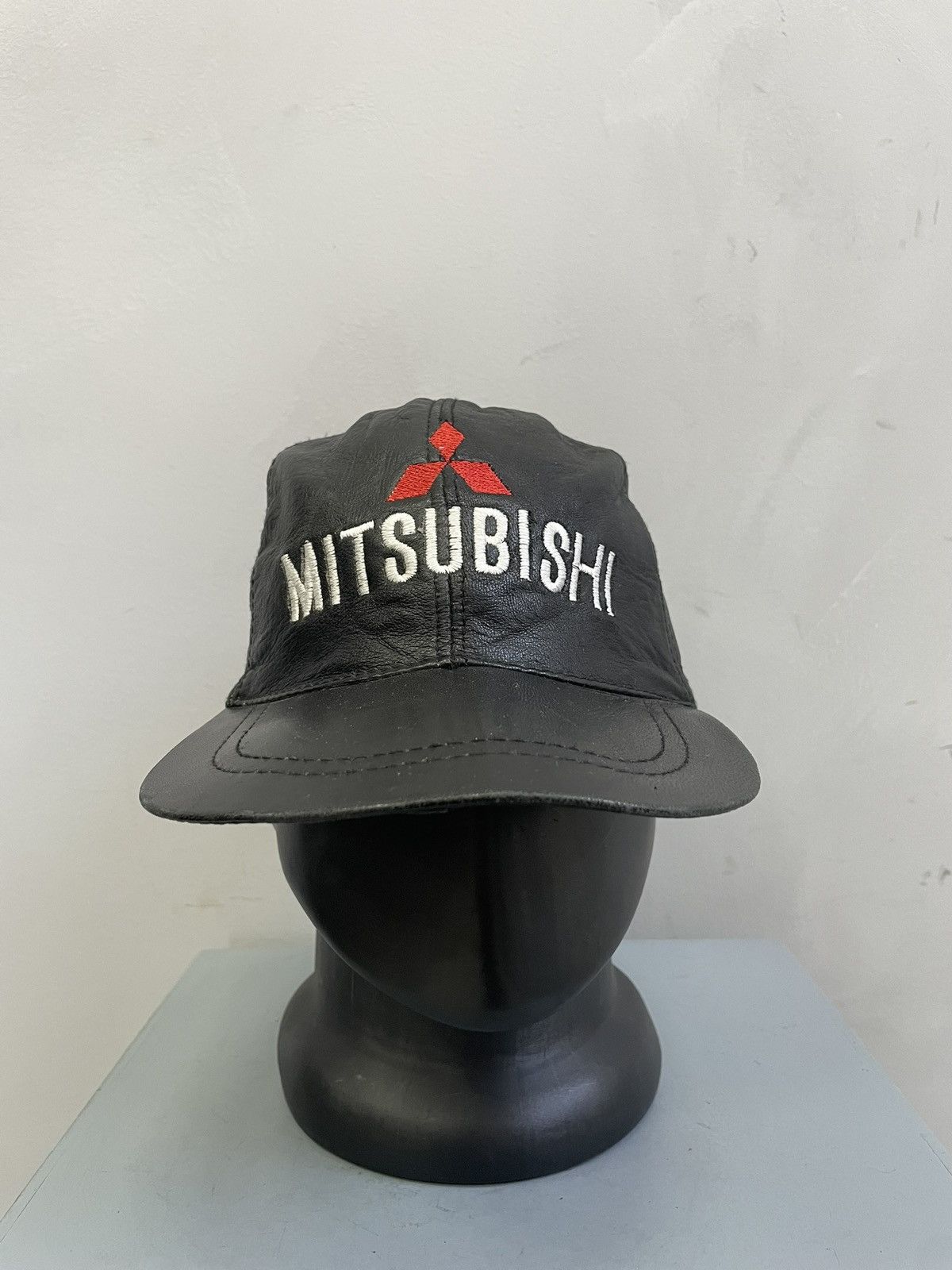 Other Vintage retro MITsubishi trucker hat cap leather Size ONE SIZE - 2 Thumbnail
