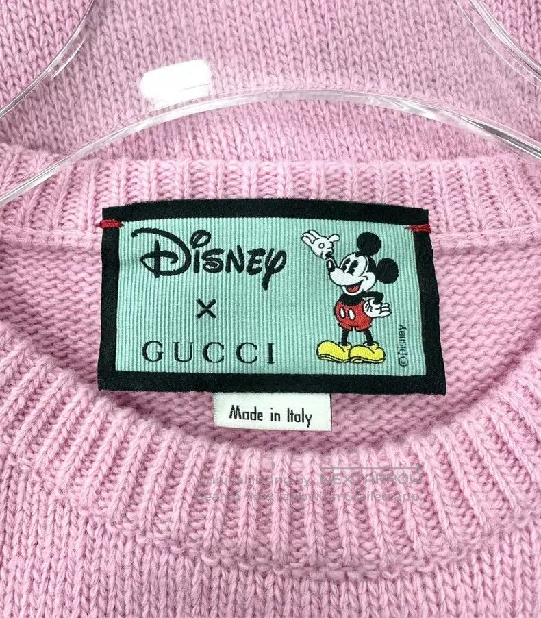 Gucci Gucci Pink cartoon Mickey round-neck knitted sweater Size S / US 4 / IT 40 - 3 Thumbnail