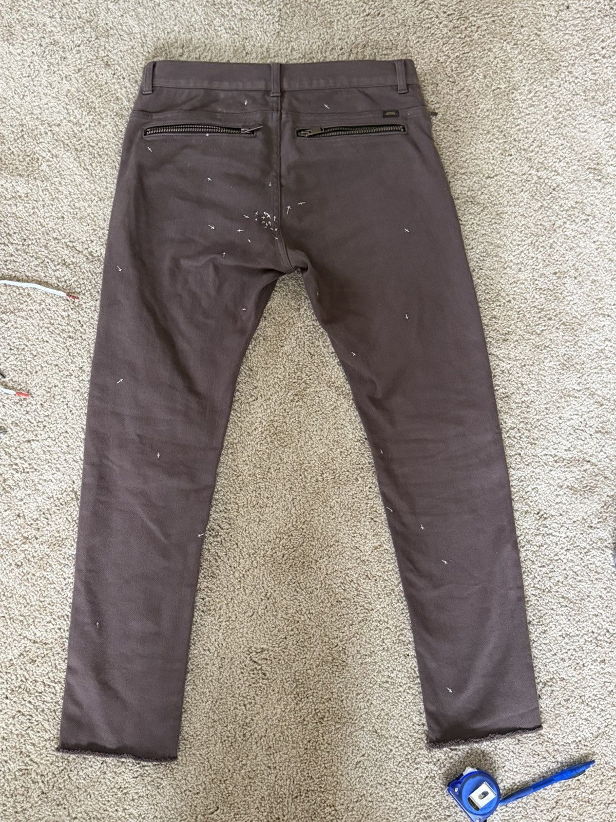 Undercover Undercoverism Embroidered Design Jeans Charcoal Brown Size US 32 / EU 48 - 5 Thumbnail