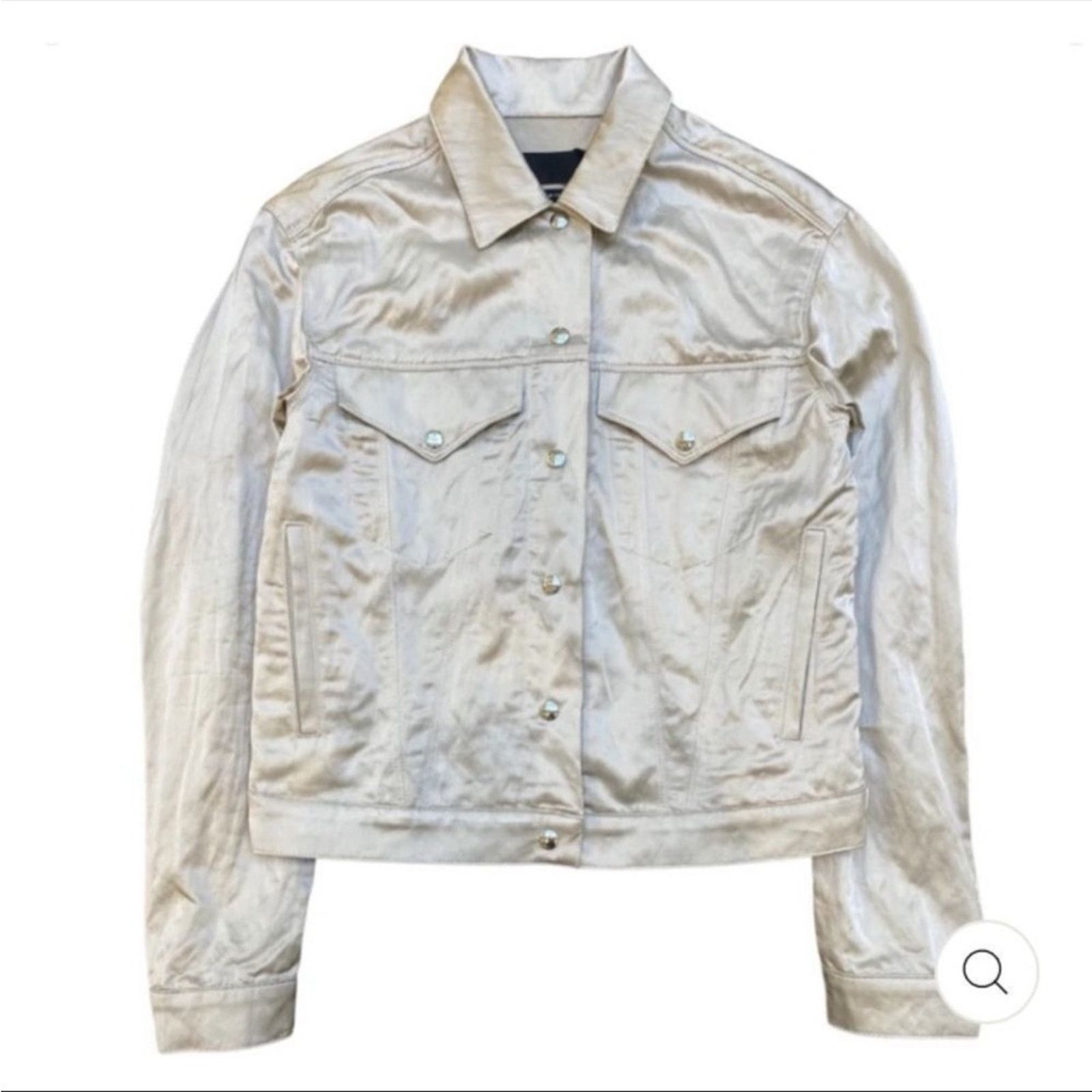 Rta RtA Erika buttoned boyfriend jacket S Ivory Shine Size S / US 4 / IT 40 - 1 Thumbnail