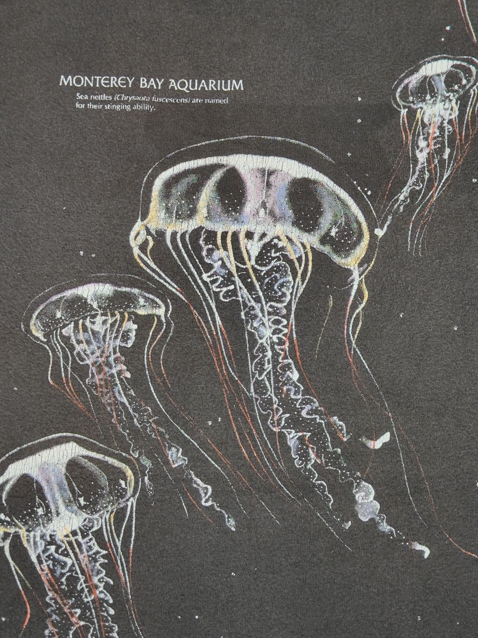 Vintage ©️1992 Vtg Sea Nettles Jelly fish Habitat T Size US L / EU 52-54 / 3 - 4 Thumbnail