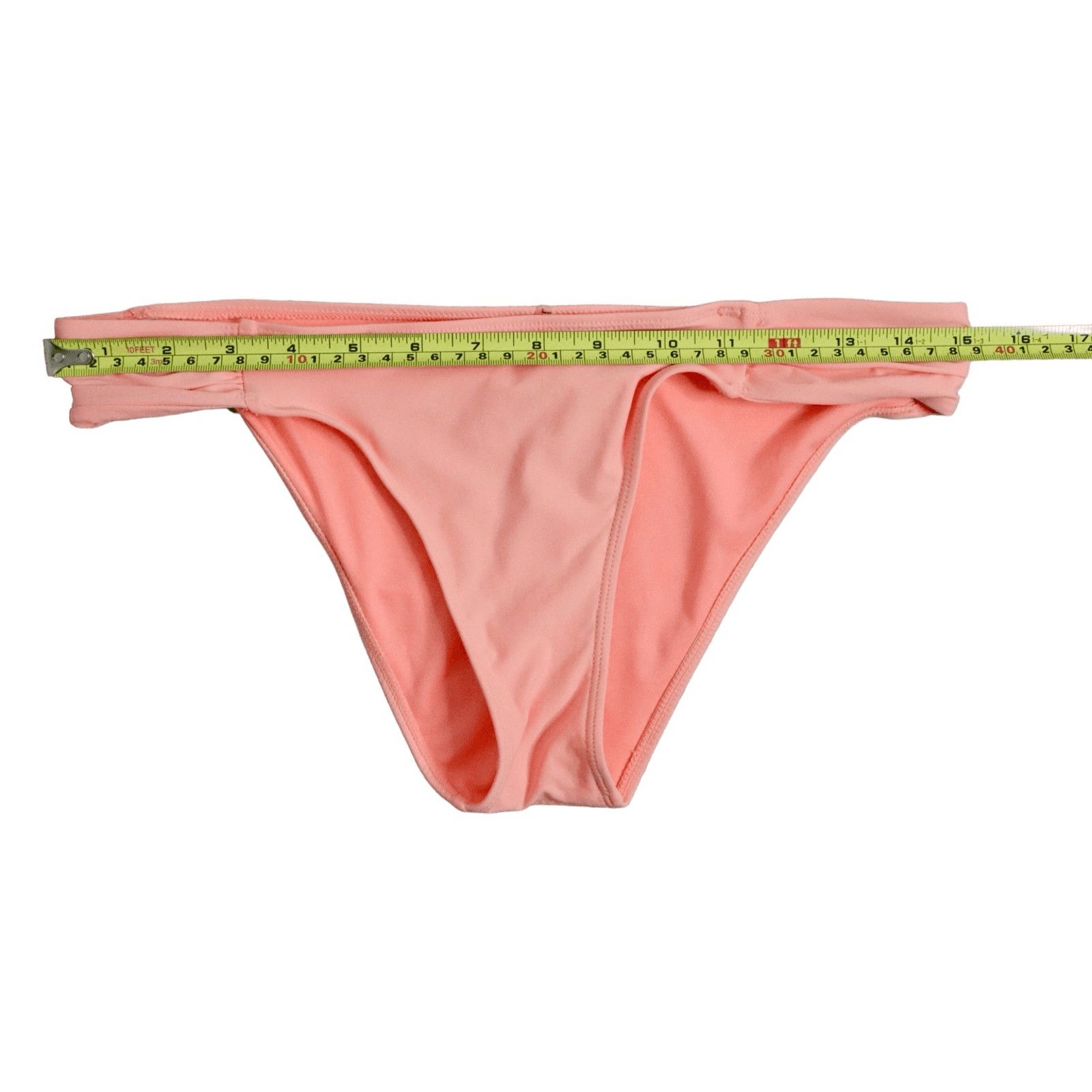 Forever 21 Forever 21 Peach High Thigh Juniors Bikini Bottom LARGE Size L / US 10 / IT 46 - 5 Thumbnail