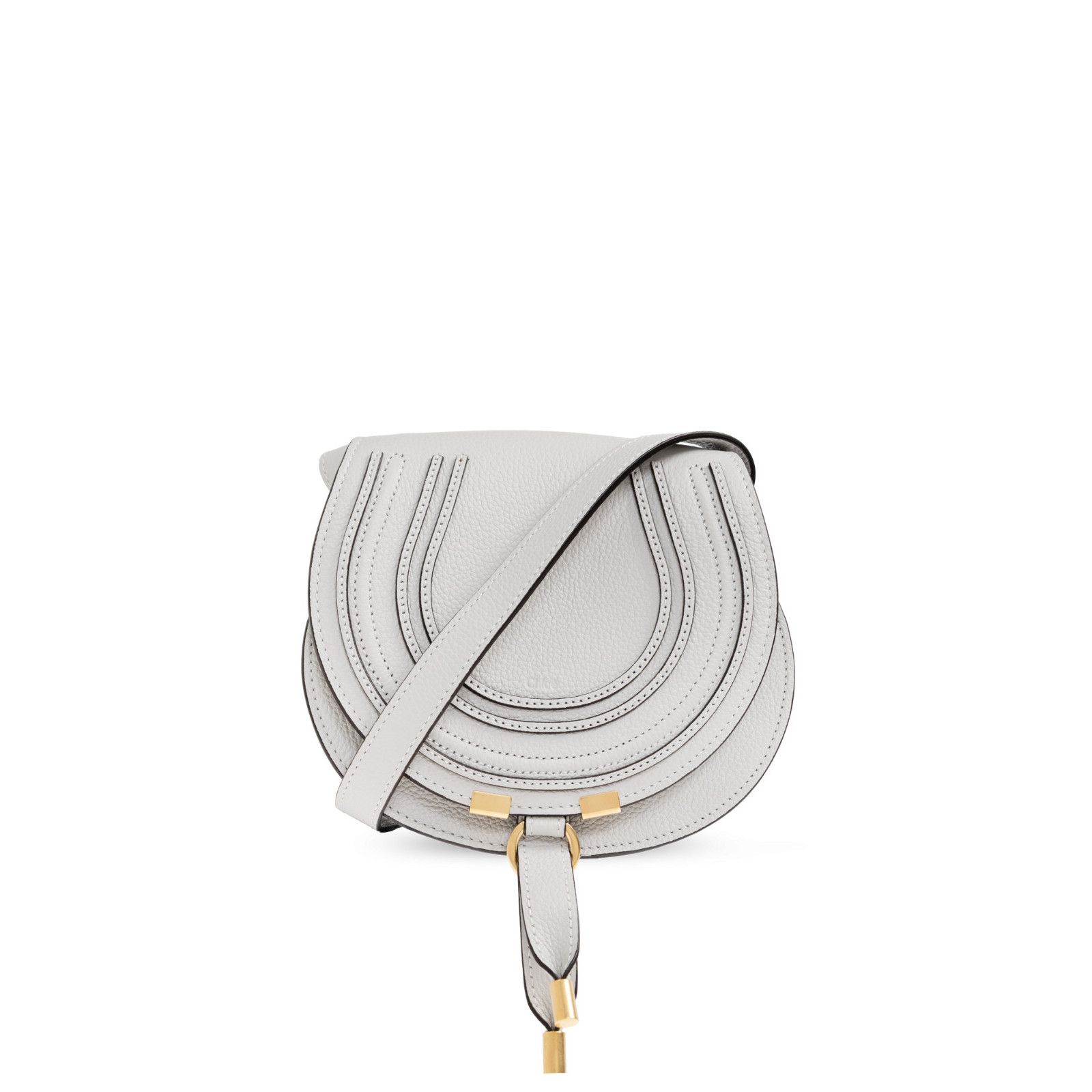 Chloe Chloe Small Gray Grained Leather Shoulder Bag New & Authent Size ONE SIZE - 1 Thumbnail