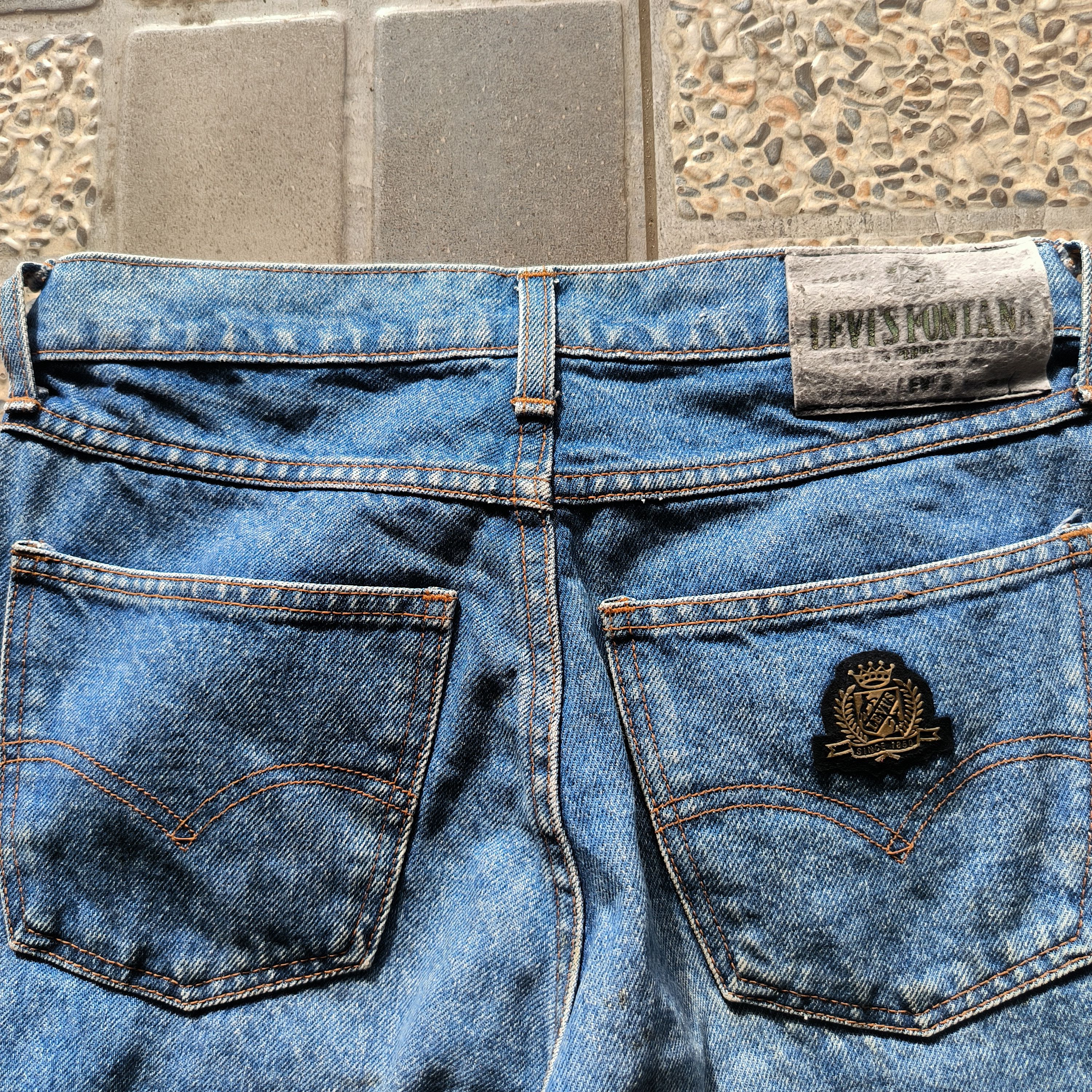 Levi's Vintage 1980s Levis Big E Fontana Green Tab Jeans Size US 30 / EU 46 - 2 Thumbnail