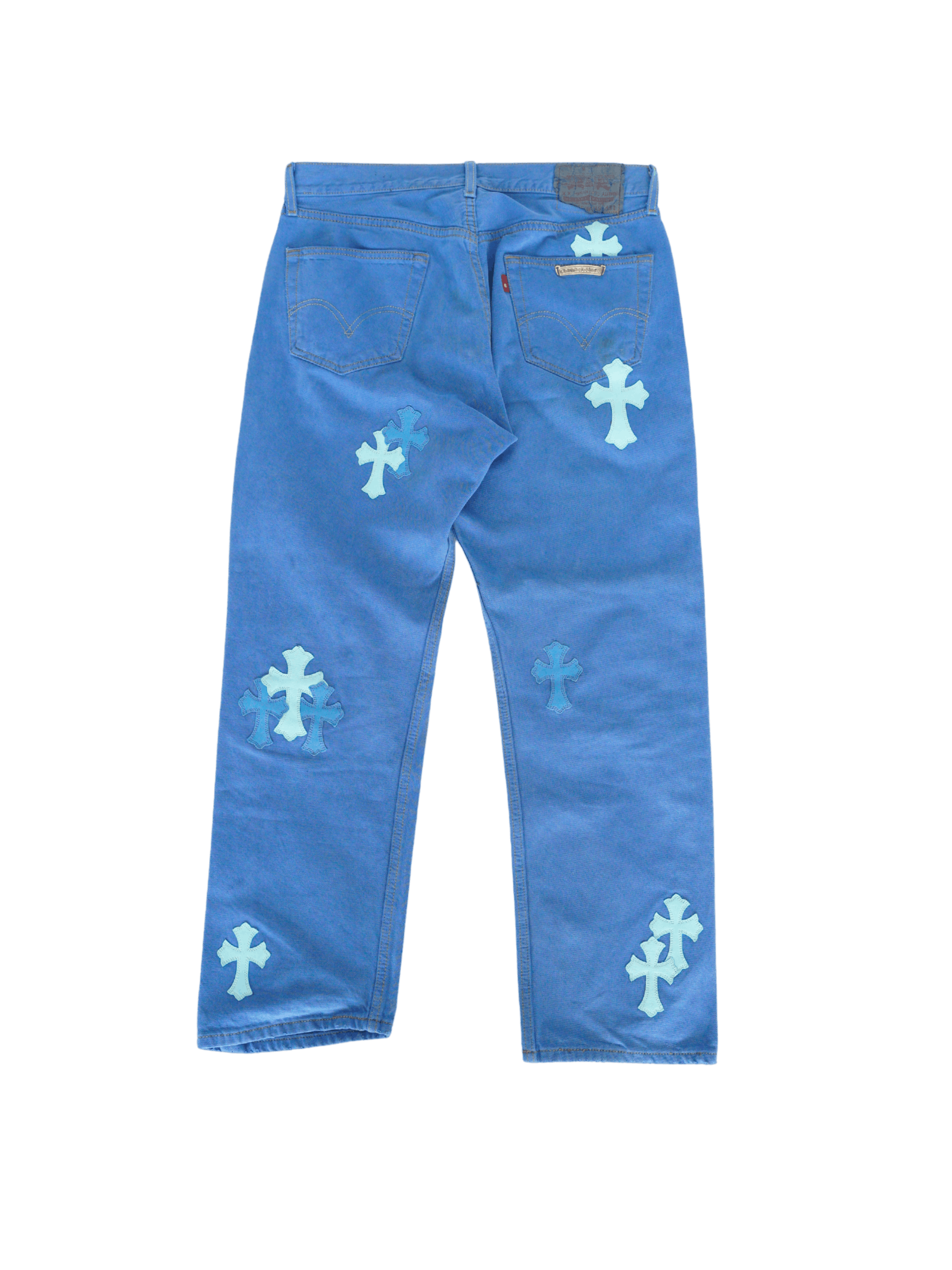 Chrome Hearts Chrome Hearts Levi's 501 London CLB Cross Patch Jeans - 30 Size US 30 / EU 46 - 2 Thumbnail