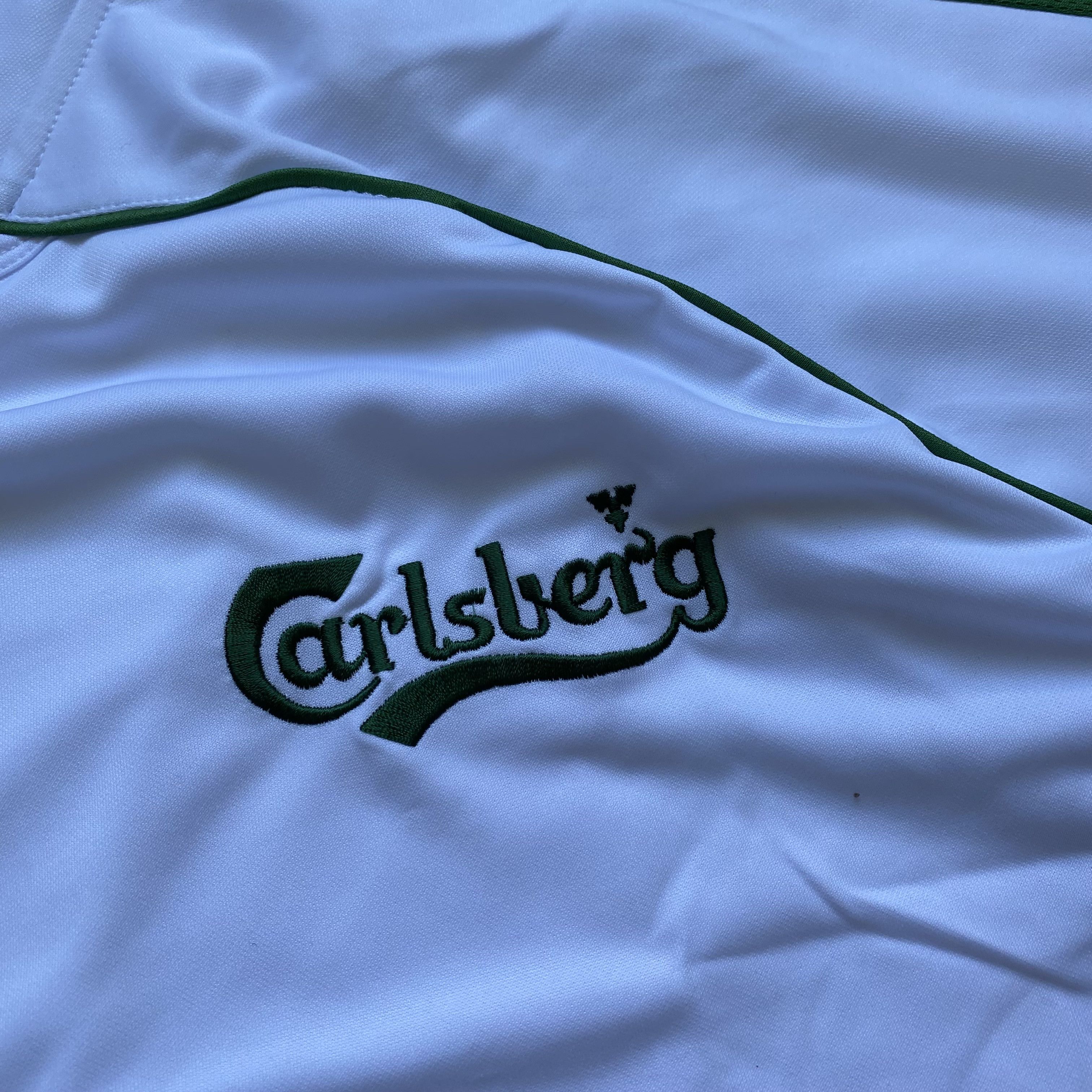 Reebok 🍺 Blockore Vintage England Carlsberg Jersey Soccer Rugby Size US L / EU 52-54 / 3 - 5 Thumbnail
