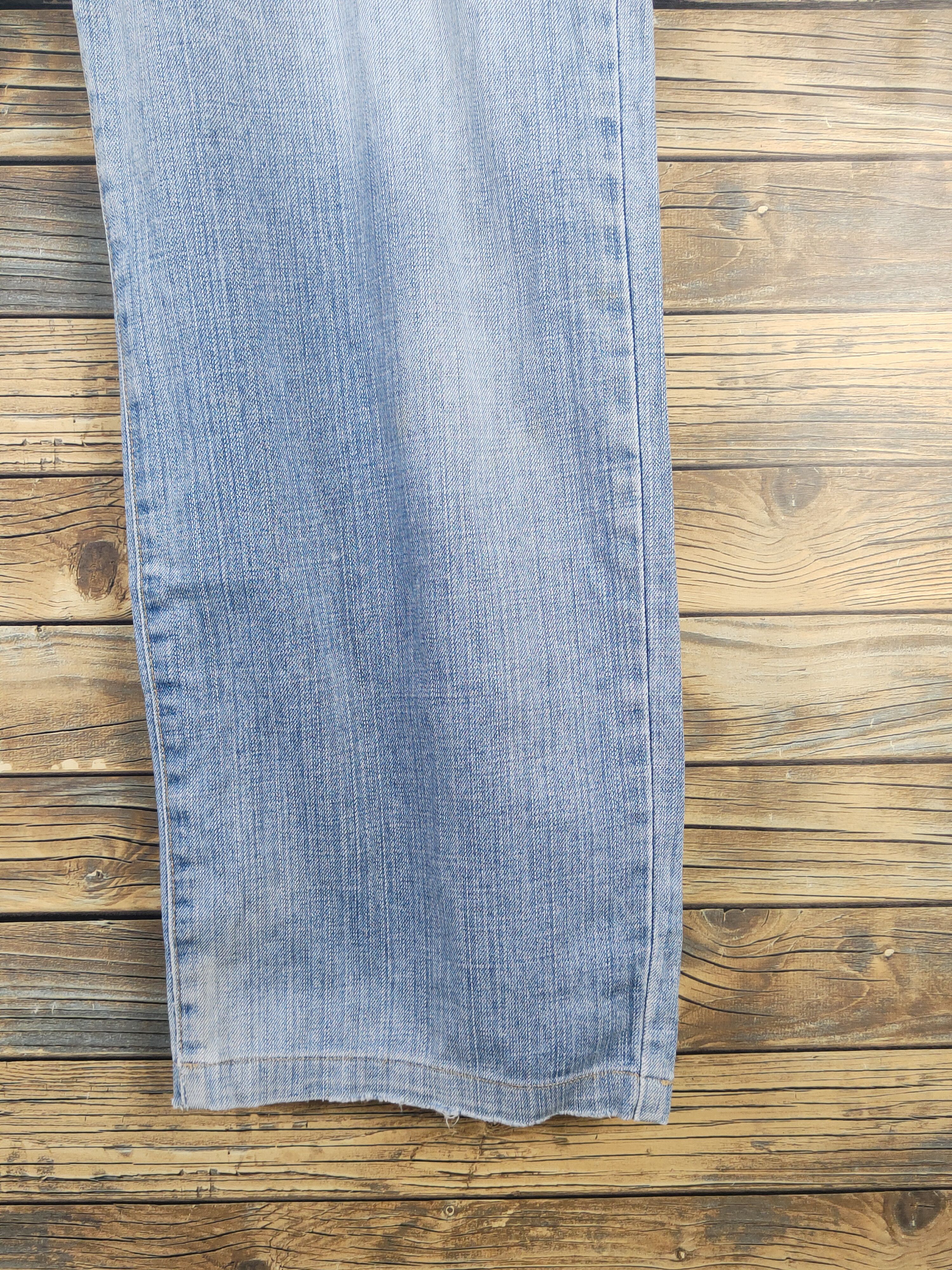Edwin Edwin Light Blue Distressed Ripped denim Jeans #W1717 Size US 36 / EU 52 - 6 Thumbnail